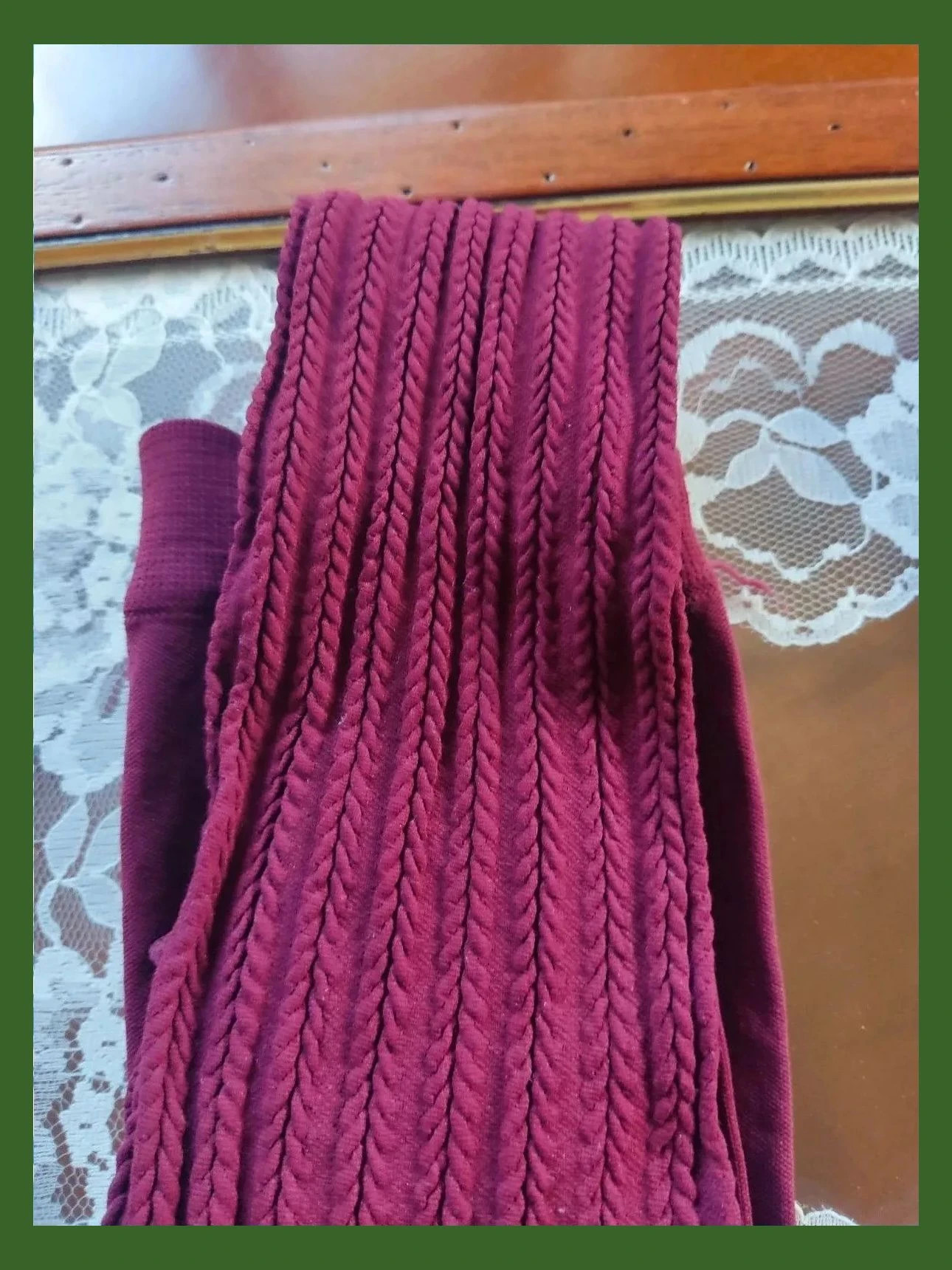 🌺Dos pares de Pantys tonos granates talla M – taille M / 38 / 10 2