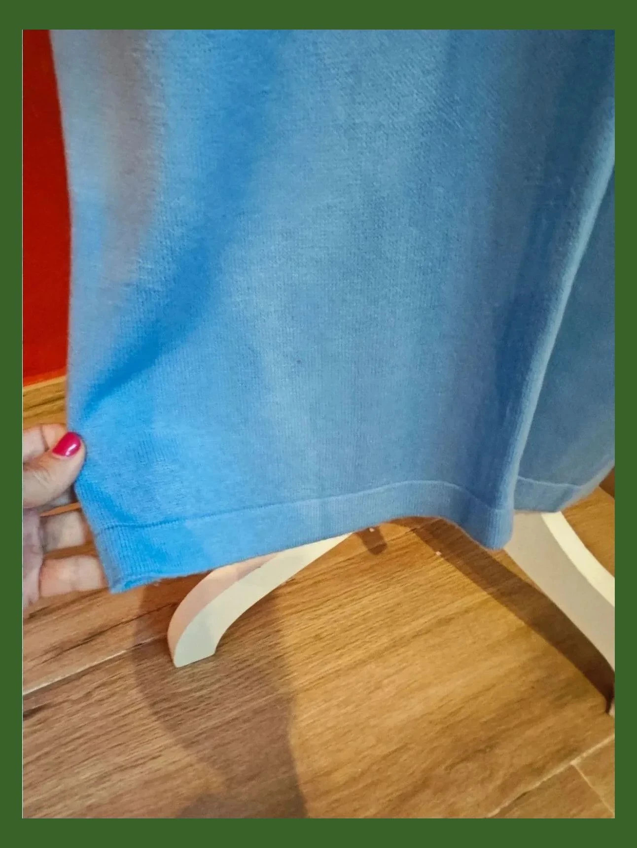 🌺Cómodo pantalón de punto modal muy suave azul claro – taille L / 40 / 12 3
