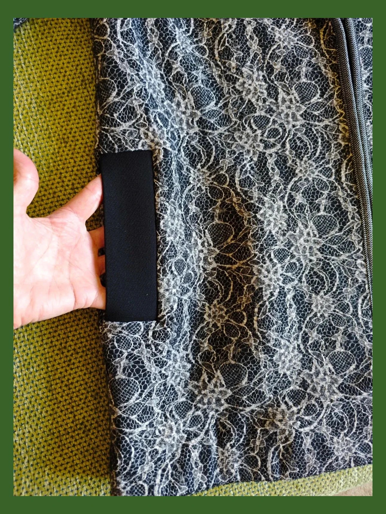 🌺 Precioso chaquetón estampado blonda negro y blanco con cuello redondo amplio – Daniela Fontana – taille L / 40 / 12 5