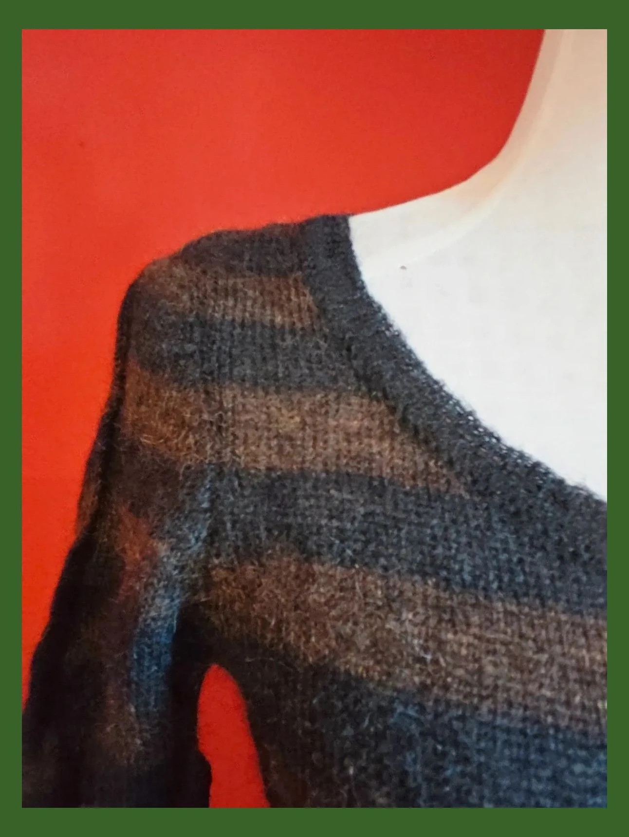 🌺Original jersey de mohair y lana combinado con seda en mangas y cuerpo – TMX – taille M / 38 / 10 3
