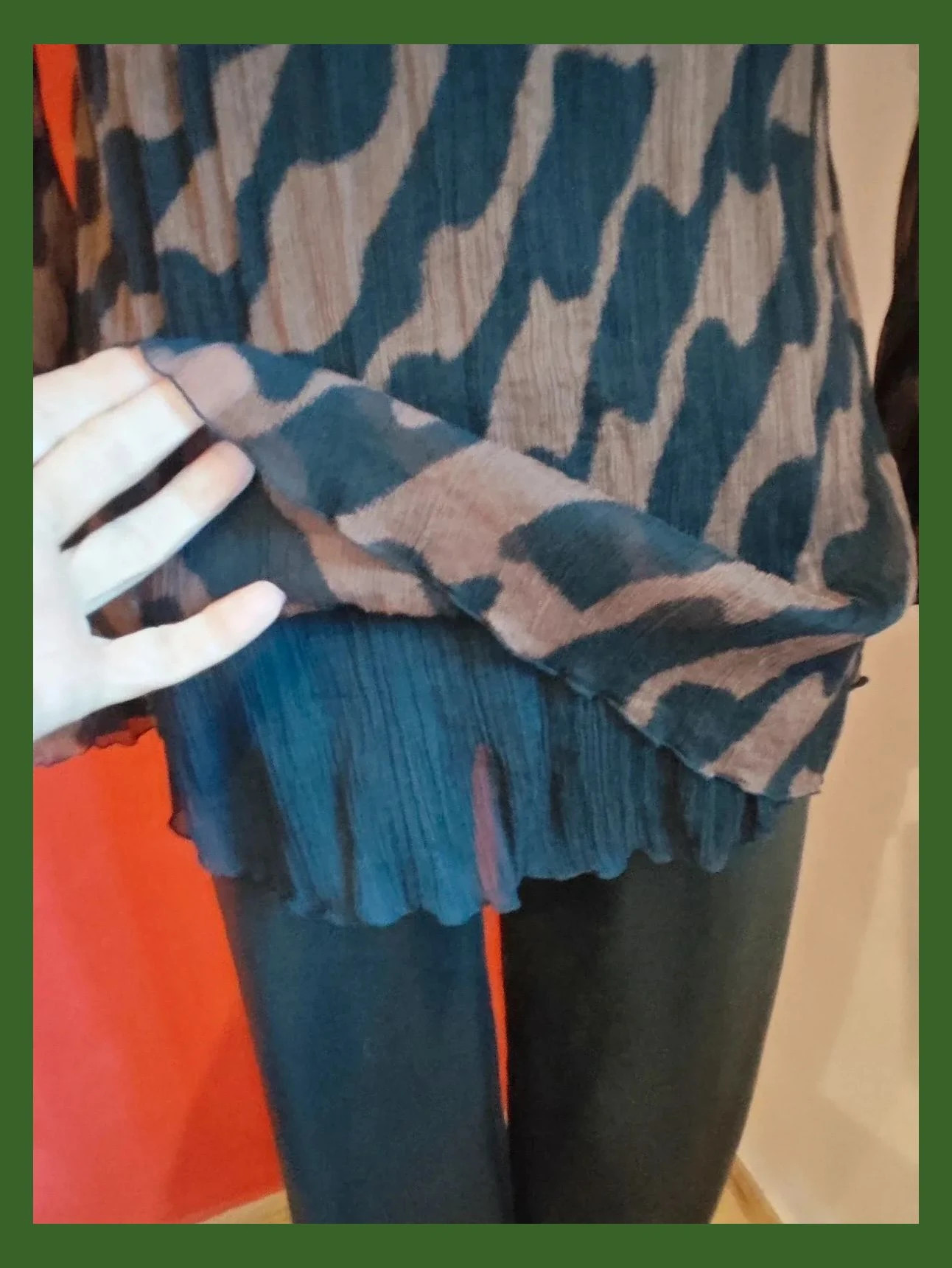 🌺Original jersey de mohair y lana combinado con seda en mangas y cuerpo – TMX – taille M / 38 / 10 4