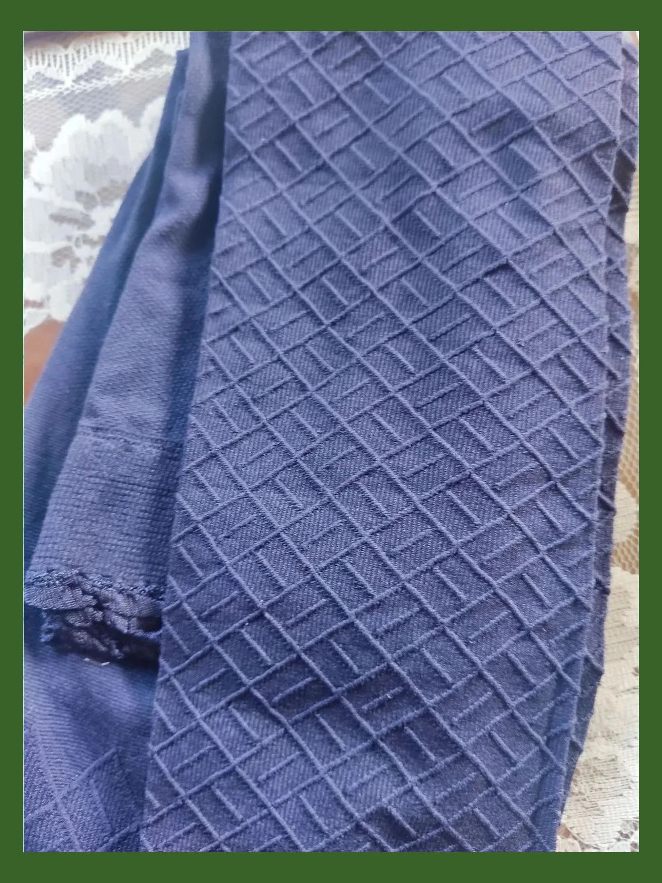 🌺Pantys de fantasía tono berenjena con rombos – Chérie – taille L / 40 / 12 2
