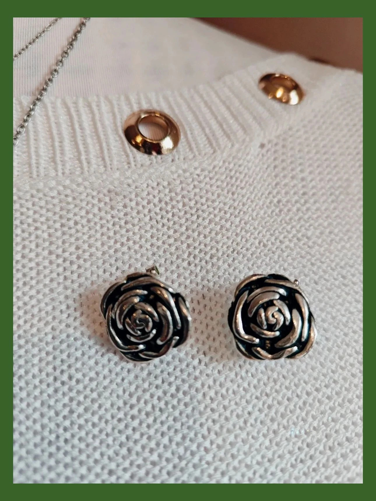 🌺 Precioso conjunto vintage de colgante, anillo, pendientes y pulsera plateados – Vintage Chic 5