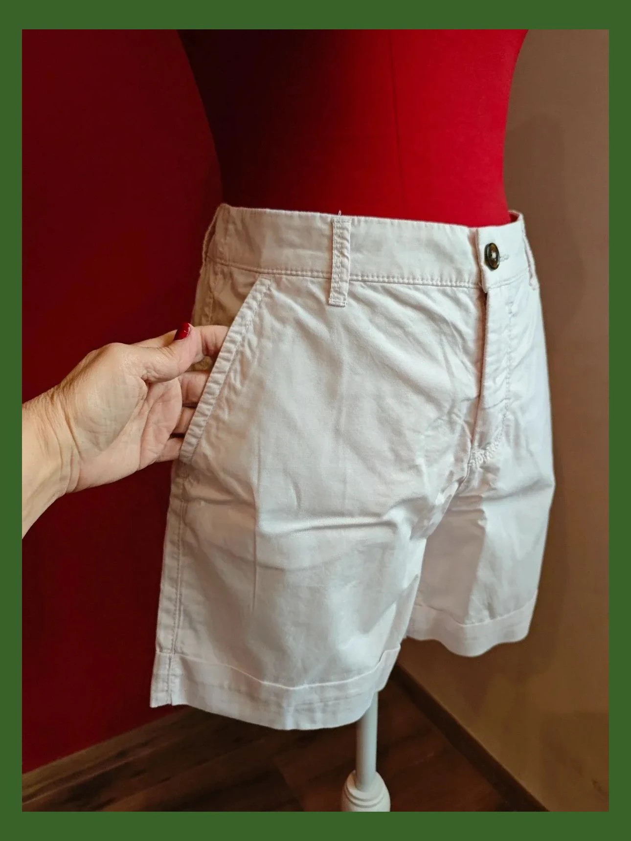 🌺Short de algodón rosa muy clarito – Yessica – taille L / 40 / 12 2