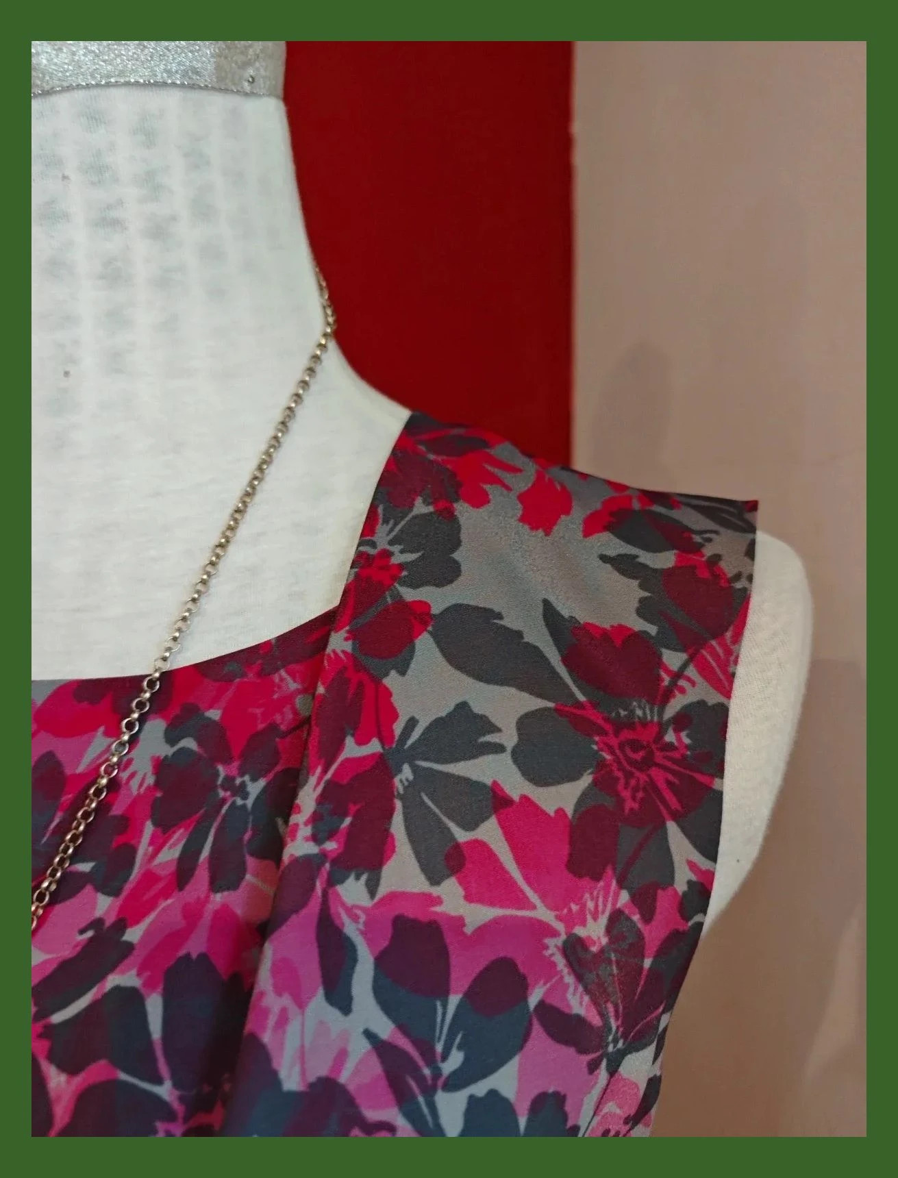 🌺Vestido estampado tonos grises, lilas y rosas, talla L – Lavand – taille L / 40 / 12 4