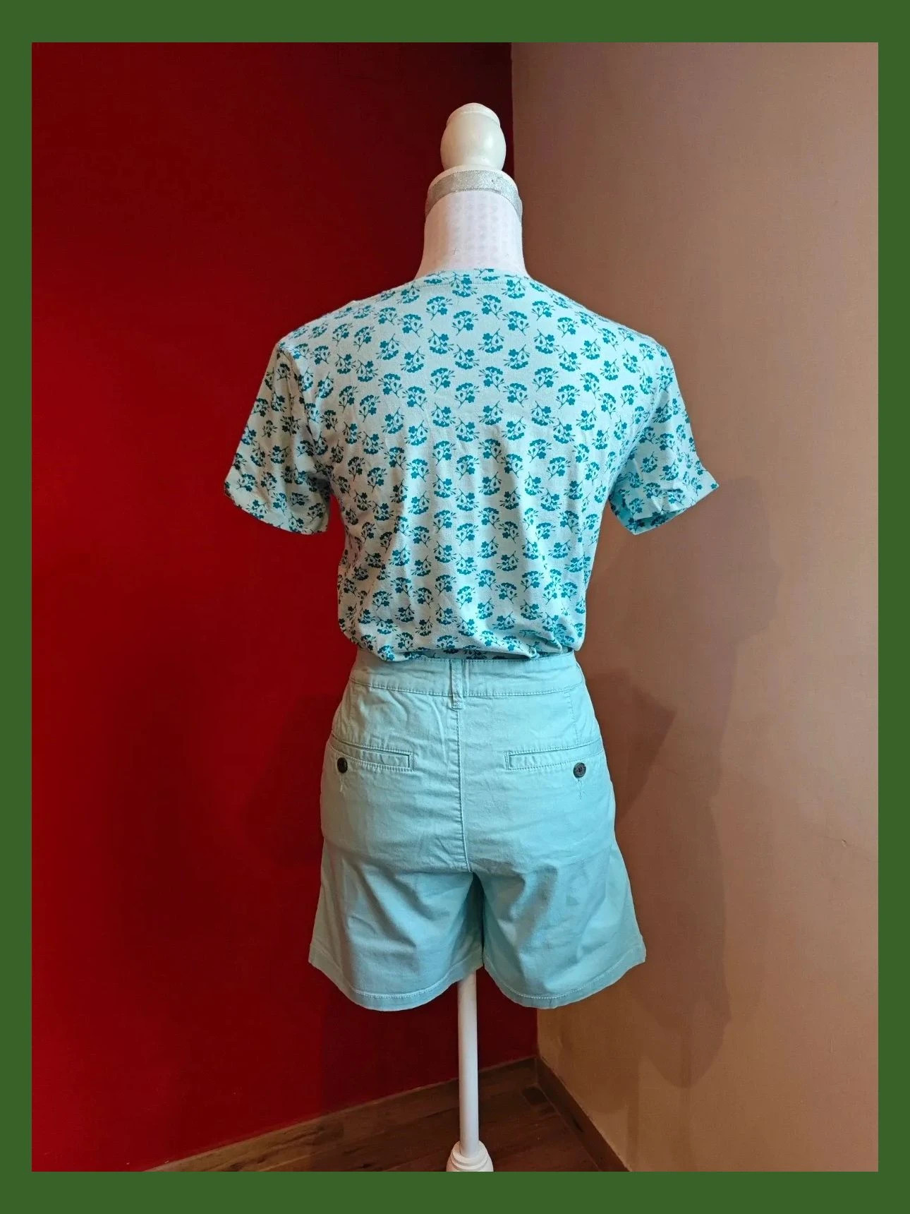 🌺Conjunto de short y camiseta azul claro, de algodón, talla L – Unit – taille L / 40 / 12 5