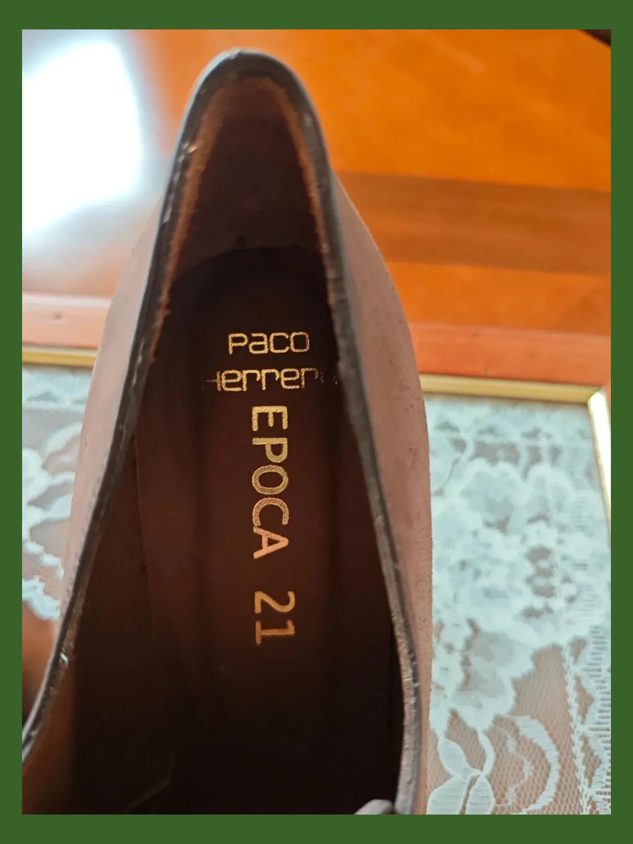 🌺Bonitos y cómodos zapatos de piel marrón con solapa de flecos y lazo, de Paco Herrero – Paco Herrero – taille 39 5