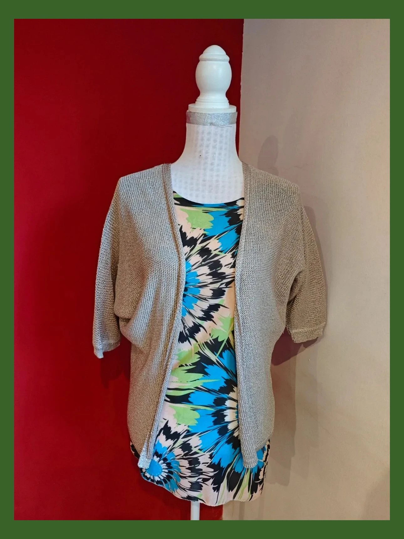 🌺Rebeca de punto dorado con mangas 3/4, talla S, de Orsay – ORSAY – taille L / 40 / 12 2