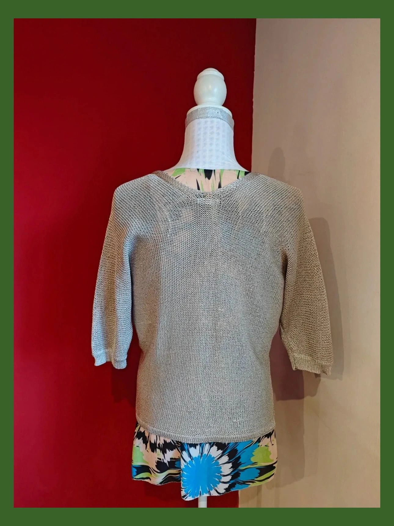 🌺Rebeca de punto dorado con mangas 3/4, talla S, de Orsay – ORSAY – taille L / 40 / 12 5
