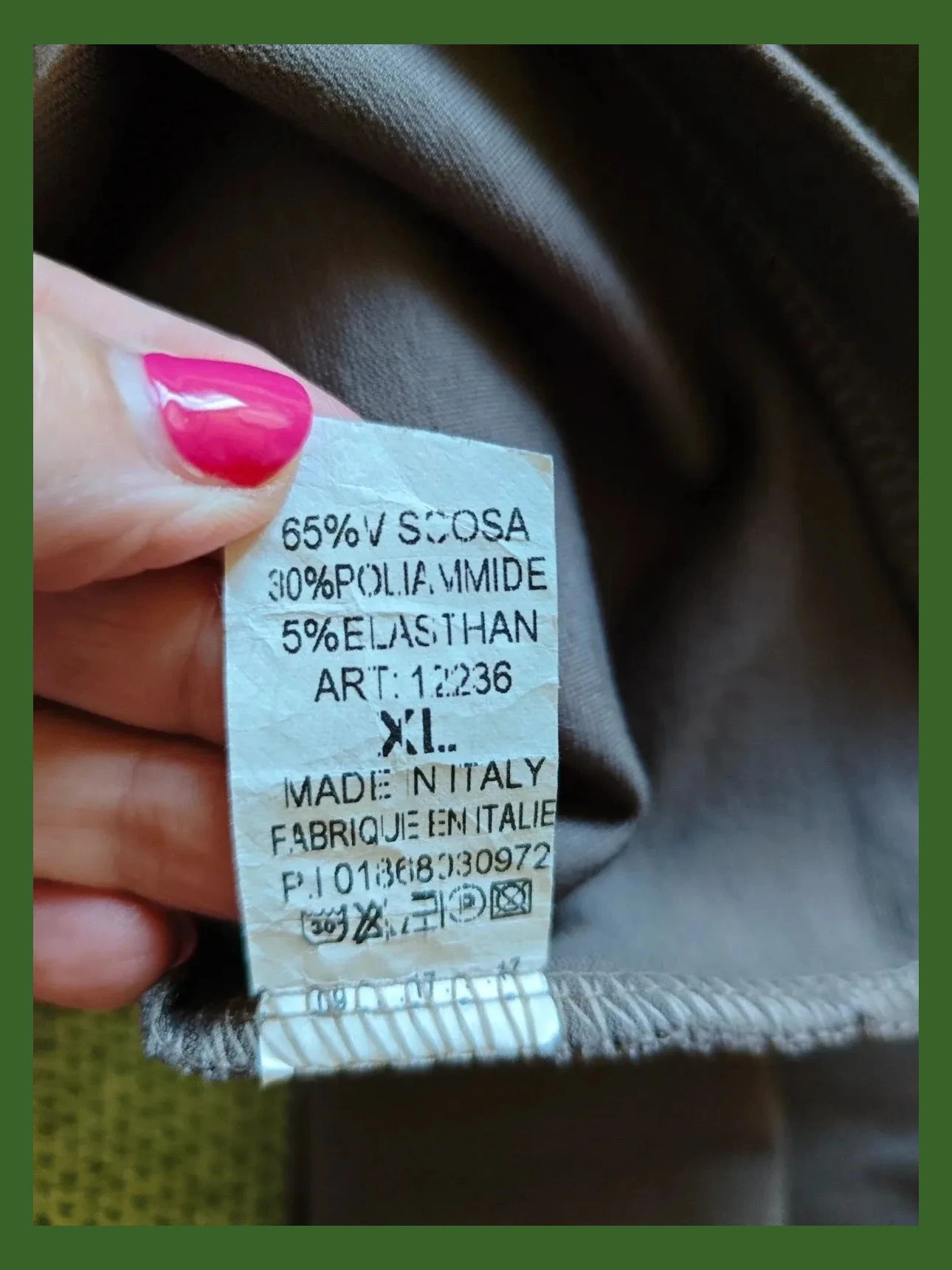 🌺 Cómodos leggins tono gris con círculos dorados en los bajos – taille XL / 42 / 14 5