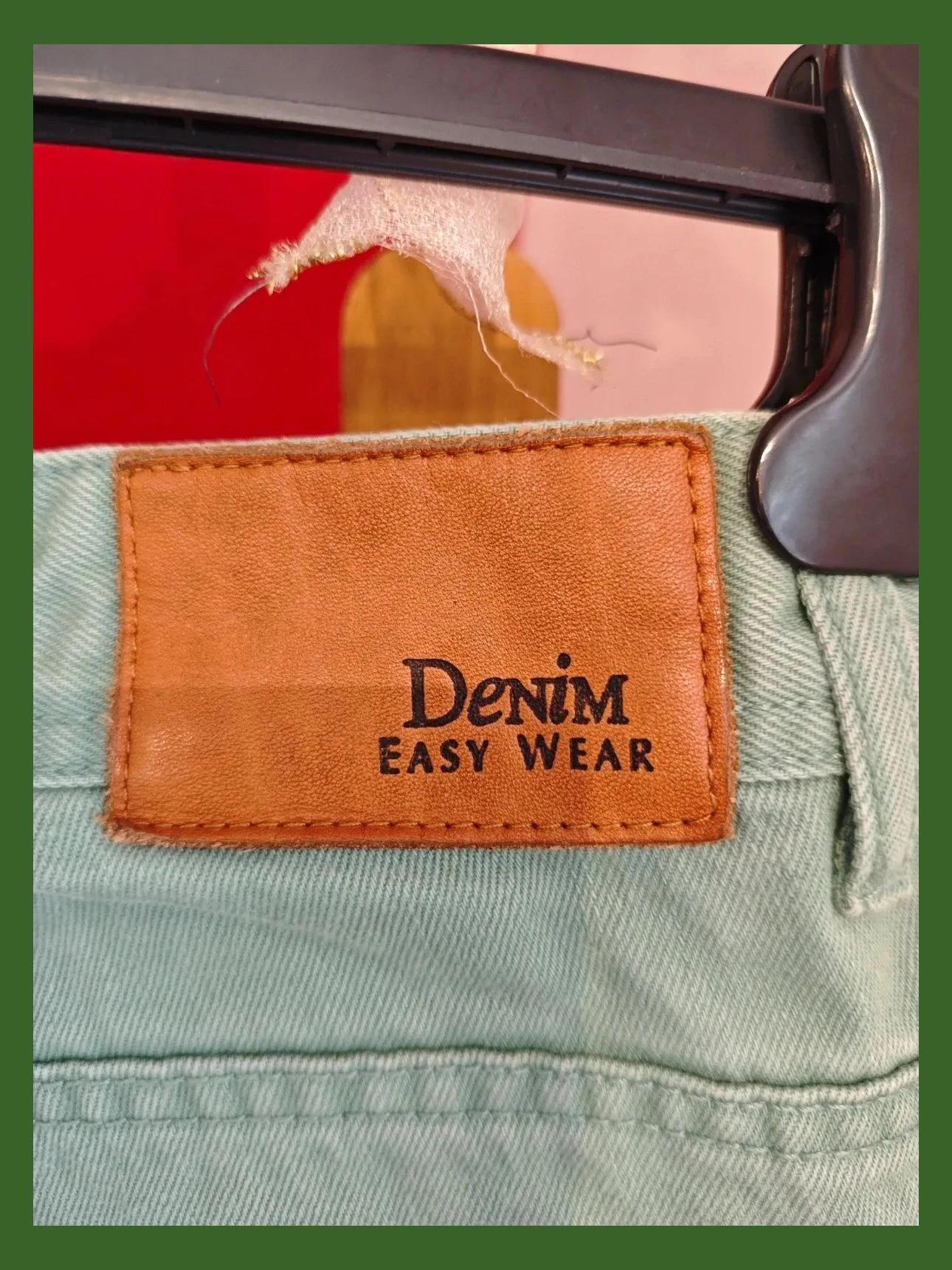 🌺Pantalón vaquero de algodón verde claro. Talla 42 – Easy Wear – taille W32 | FR 42 4