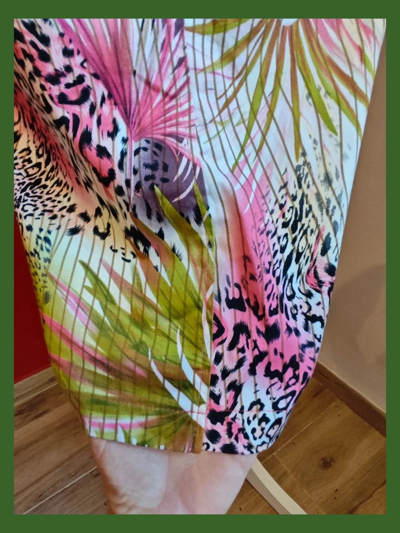 🌺Falda entallada estampado multicolor con bolsillos – Vintage Dressing – taille L / 40 / 12 4