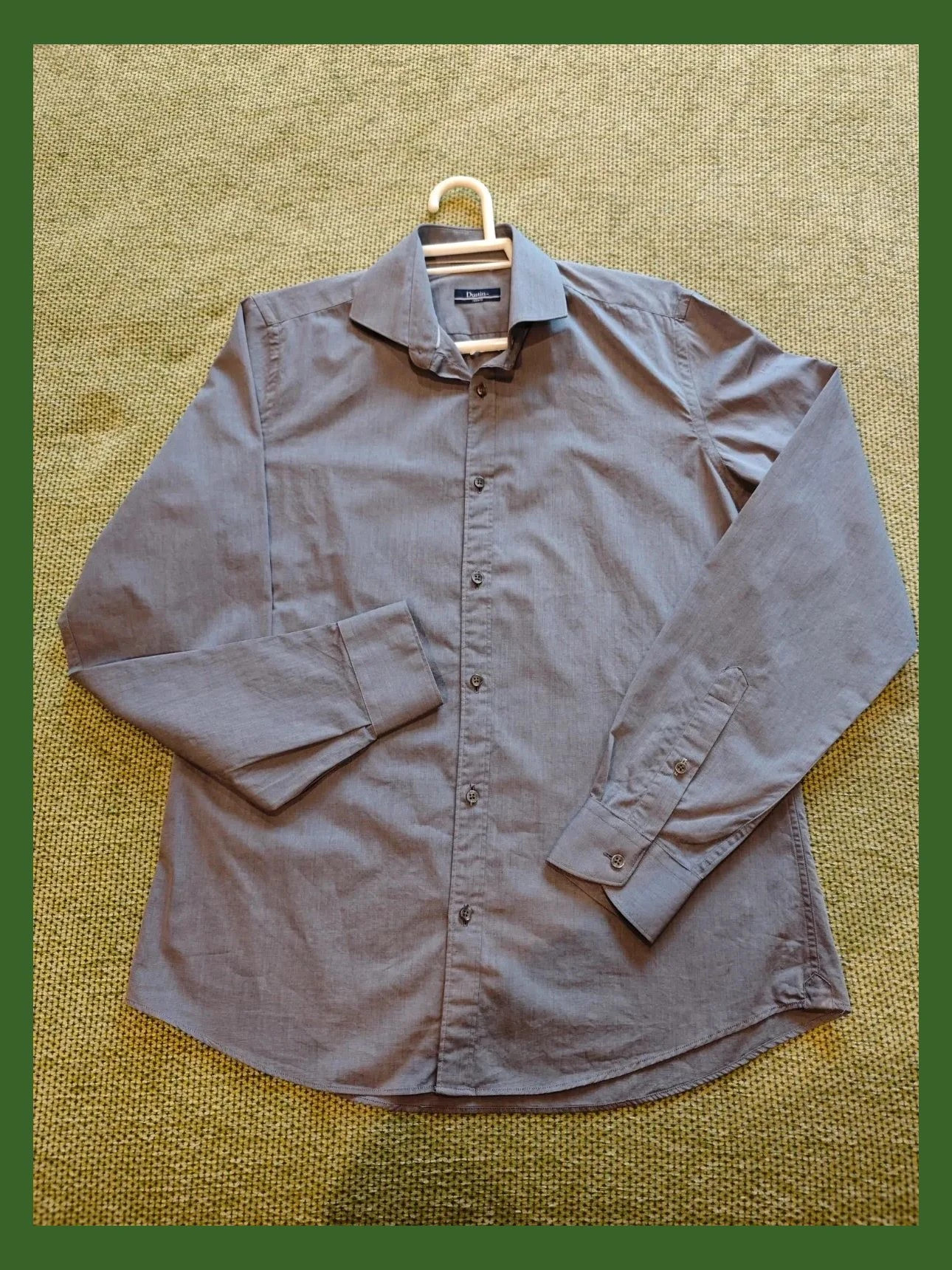 🌺 Elegante camisa de algodón gris para hombre de Dustin – Dustin – taille L 4