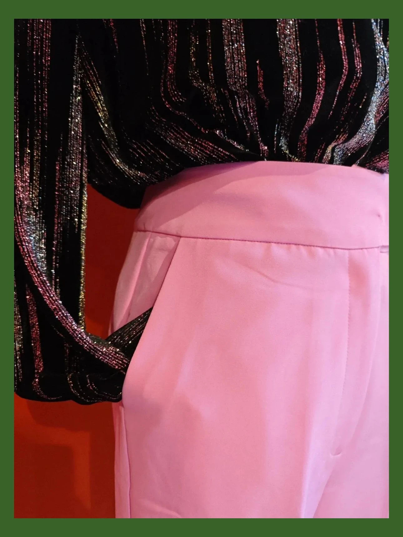 🌺 Elegante pantalón rosa chicle de perneras anchas – Sfera Basic – taille M / 38 / 10 3