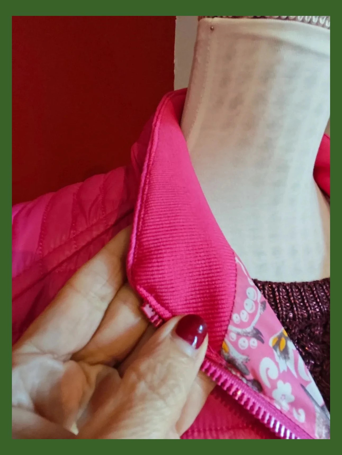 🌺 Cómodo y práctico chaleco acolchado reversible – Wen Ni – taille XL / 42 / 14 5