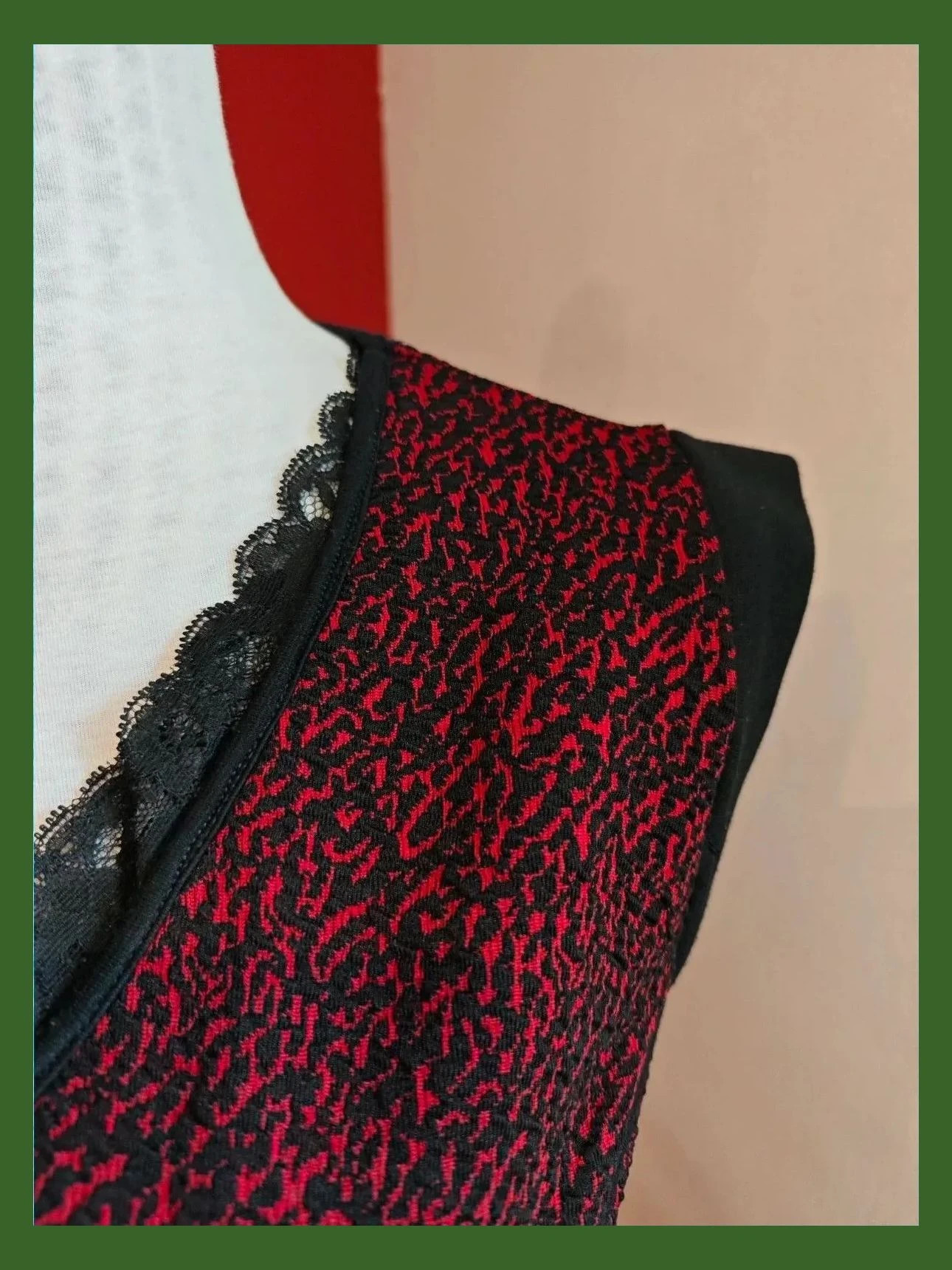 🌺Conjunto de top y falda negro y rojo, de Trucco, talla L – Trucco – taille L / 40 / 12 5