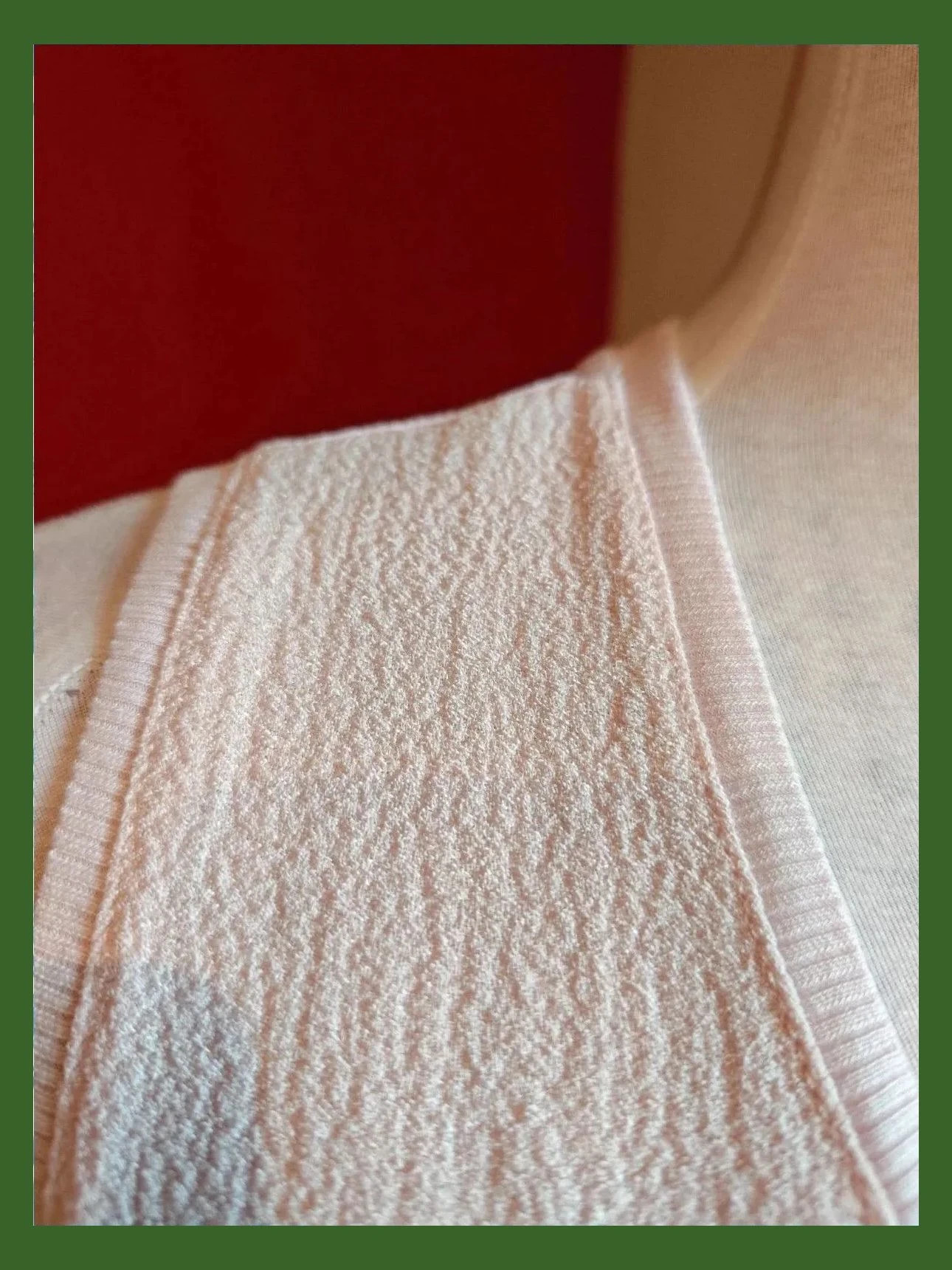 🌺 Camiseta sin mangas rosa muy claro con dos texturas, de Mango – Mango – taille M / 38 / 10 3