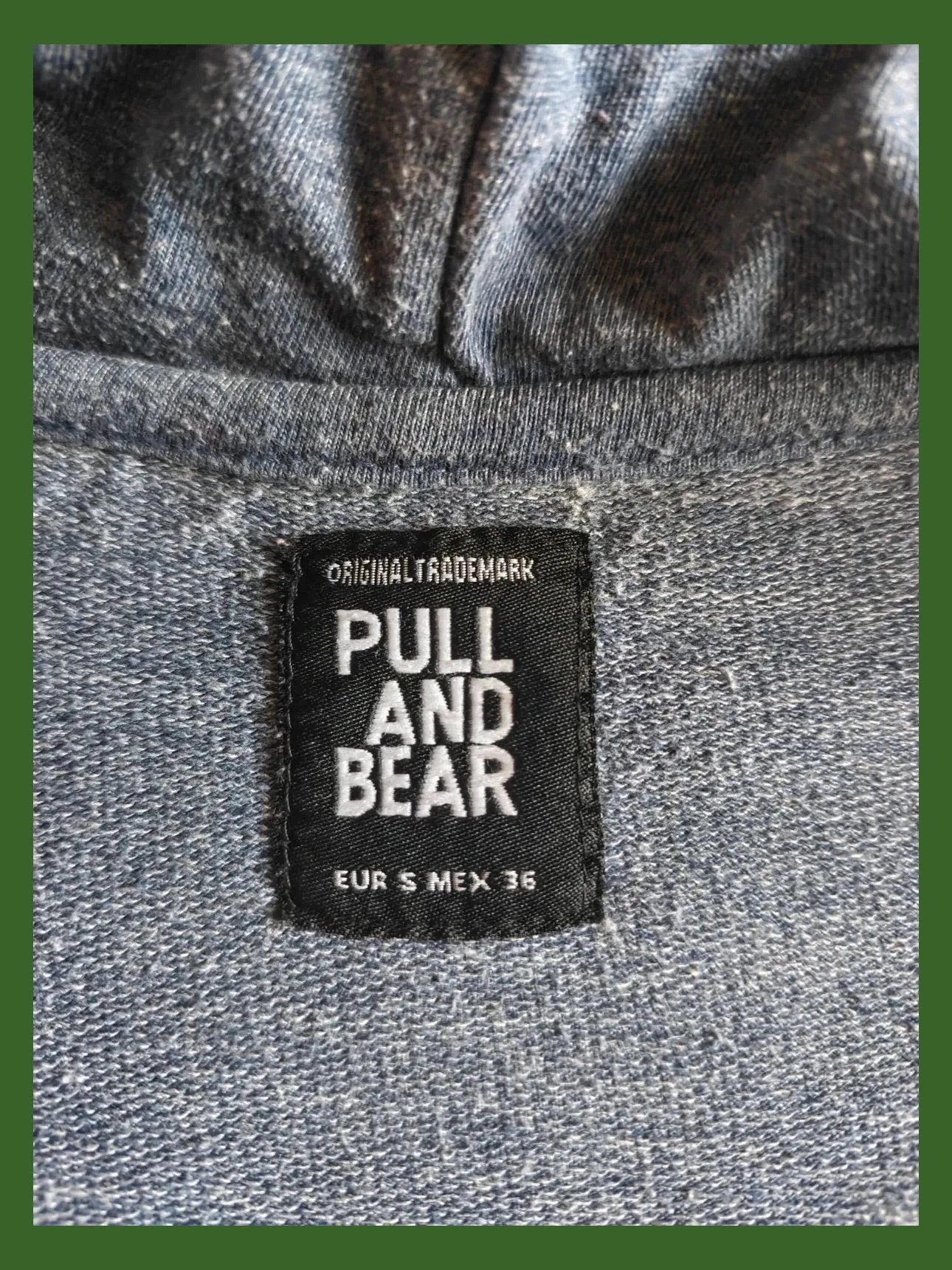 🌺 Sudadera abierta con cremallera y capucha, 50% algodón – Pull & Bear – taille S 5