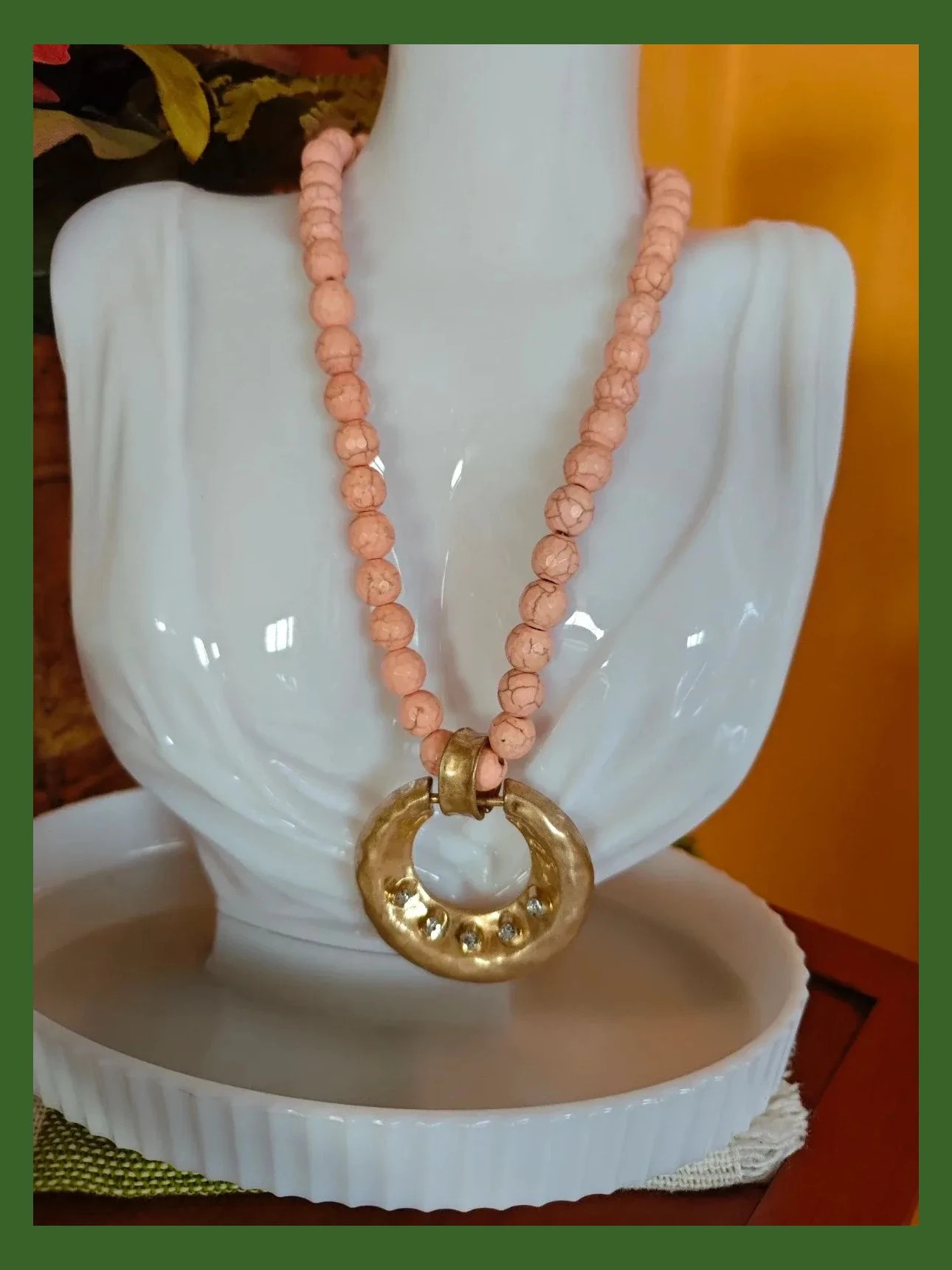 🌺 Precioso conjunto de collar con colgante, pulsera y pendientes – Vintage Dressing 2
