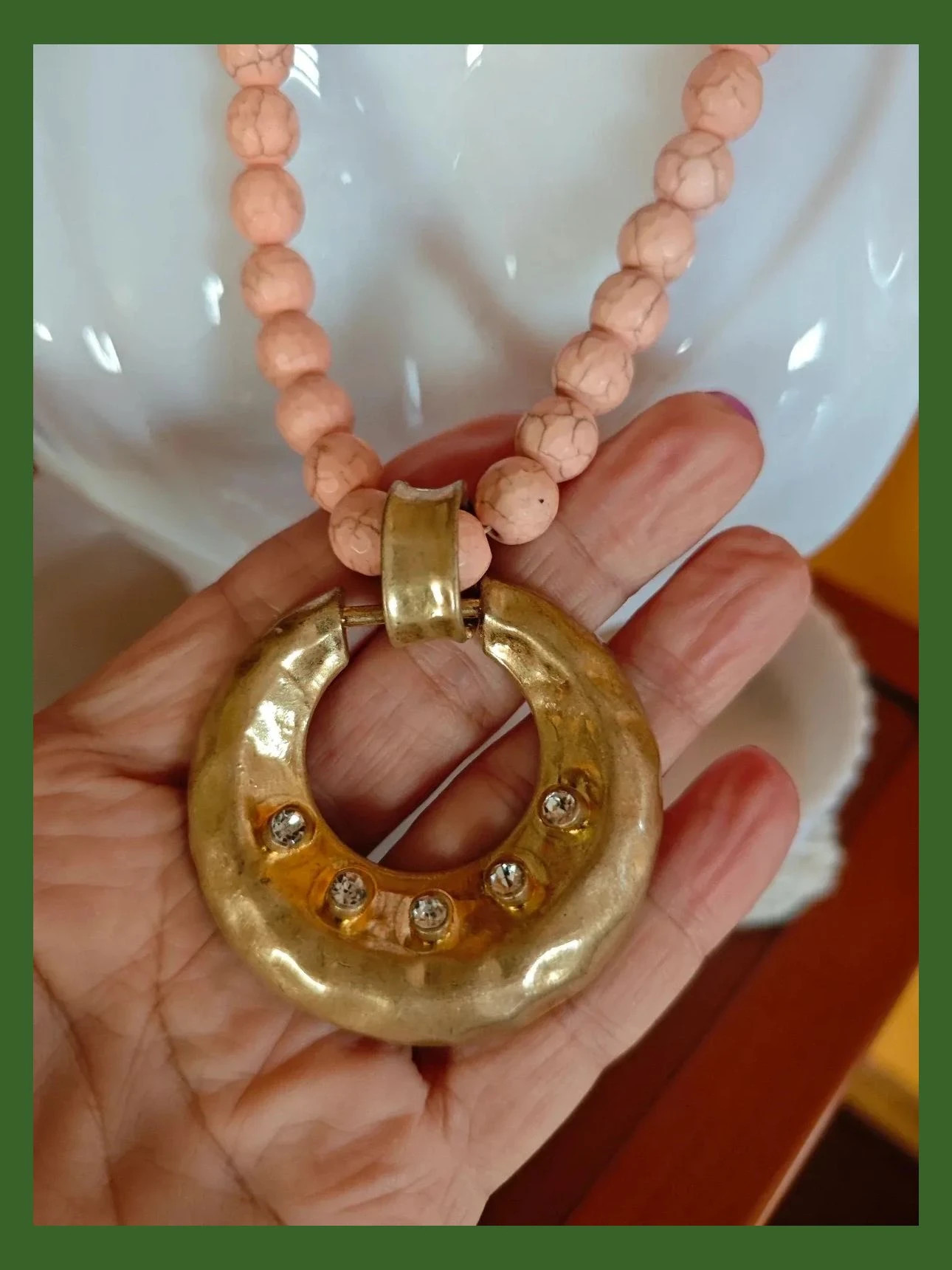 🌺 Precioso conjunto de collar con colgante, pulsera y pendientes – Vintage Dressing 3