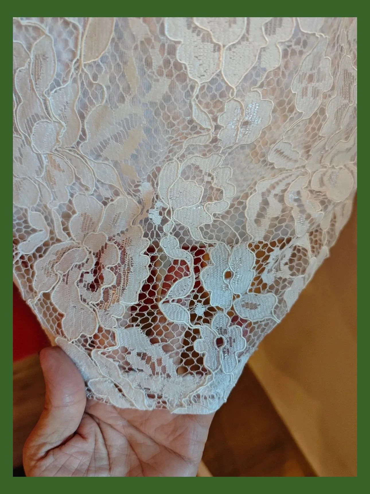 🌺Camiseta con blonda blanca delante con logo y negra detrás, talla L – Odemai – taille L / 40 / 12 5