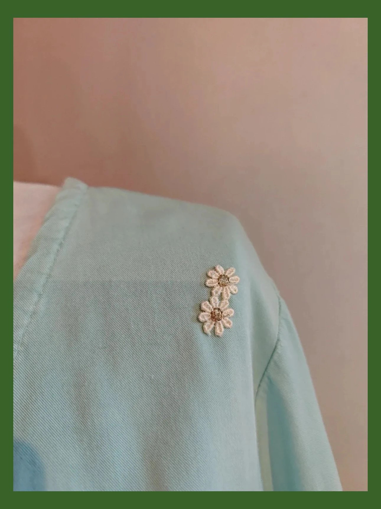 🌺 Cómoda camisa verde claro atada con lazo delante, talla 46 – Boutique Italiana – taille XXXL / 46 / 18 5