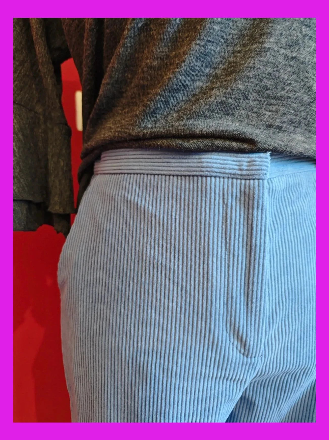 🌺 Elegante pantalón de pana azul, de Sfera – Sfera Collection – taille M / 38 / 10 3