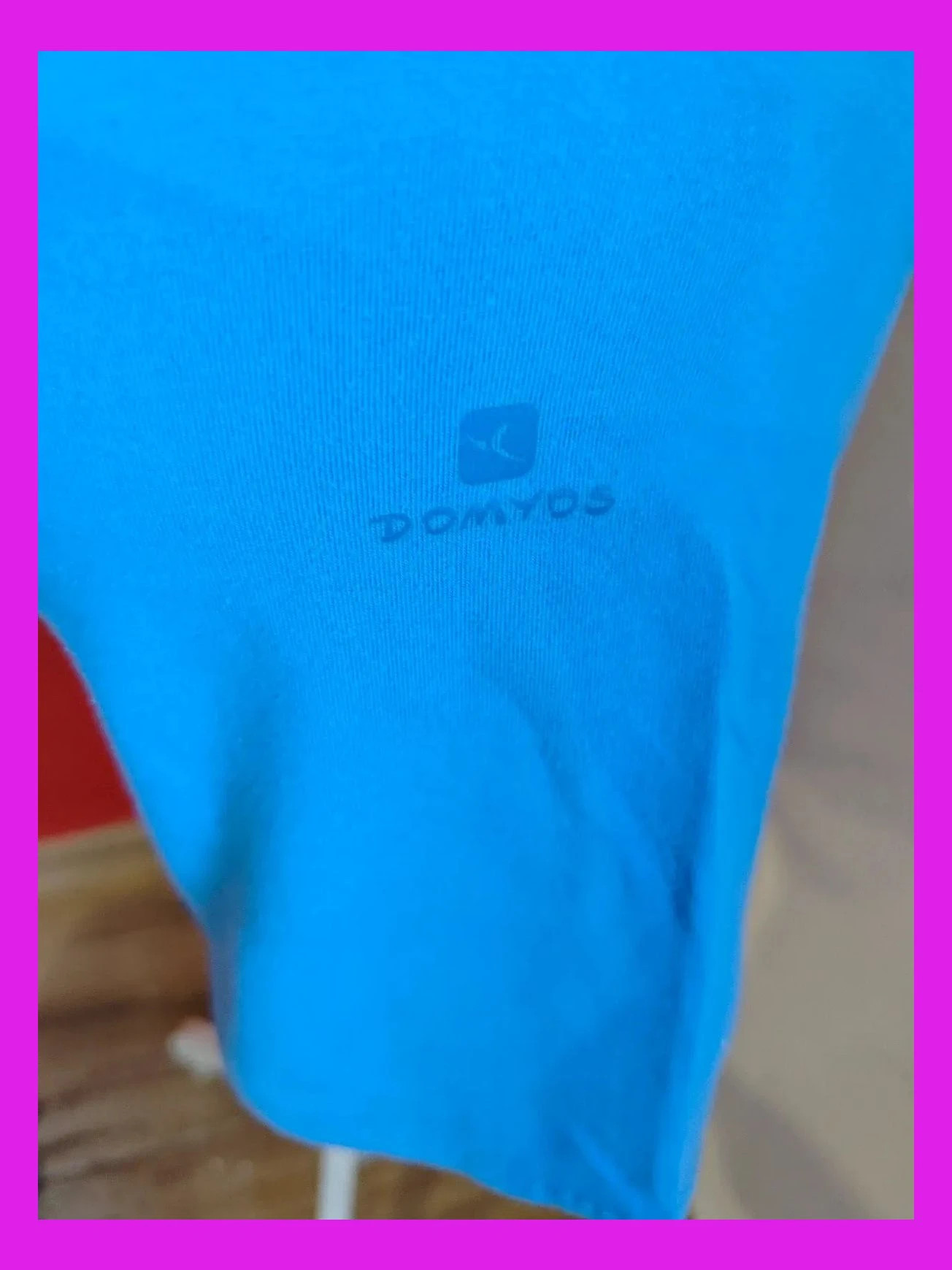 🌺Conjunto deporte short y camiseta azul claro con porta móvil, talla M – Domyos – taille M / 38 / 10 4