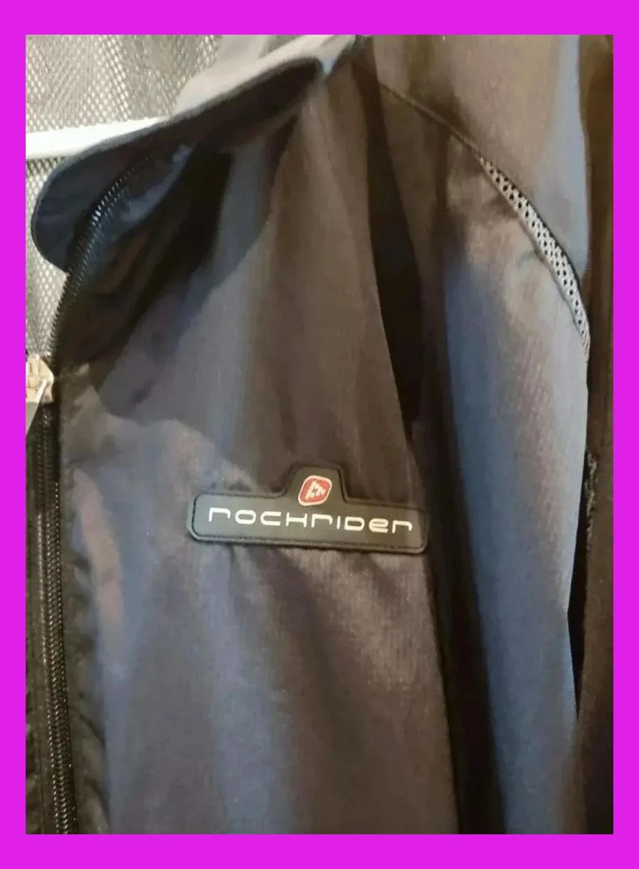 🌺 Chubasquero negro con cremallera – Rockrider – taille XL 3