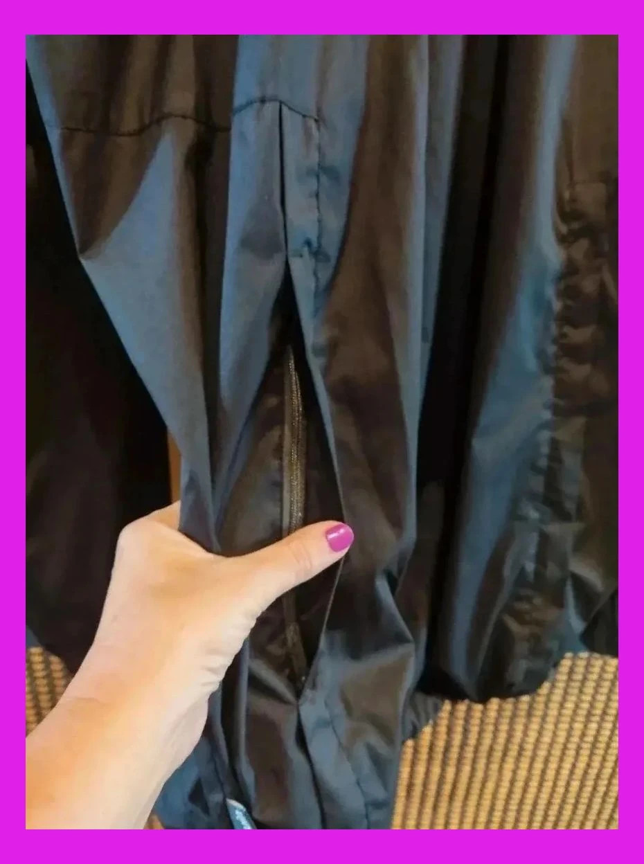🌺 Chubasquero negro con cremallera – Rockrider – taille XL 5