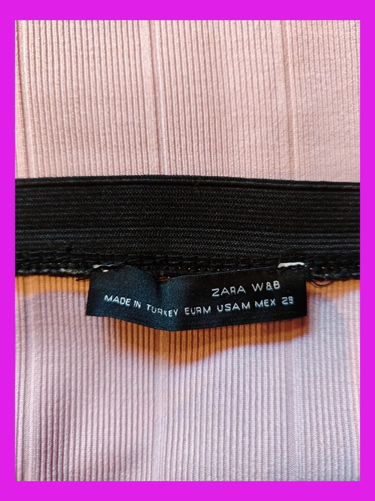 🌺Falda tubo de punto rosa acanalado,de Zara, talla M – Zara – taille M / 38 / 10 5