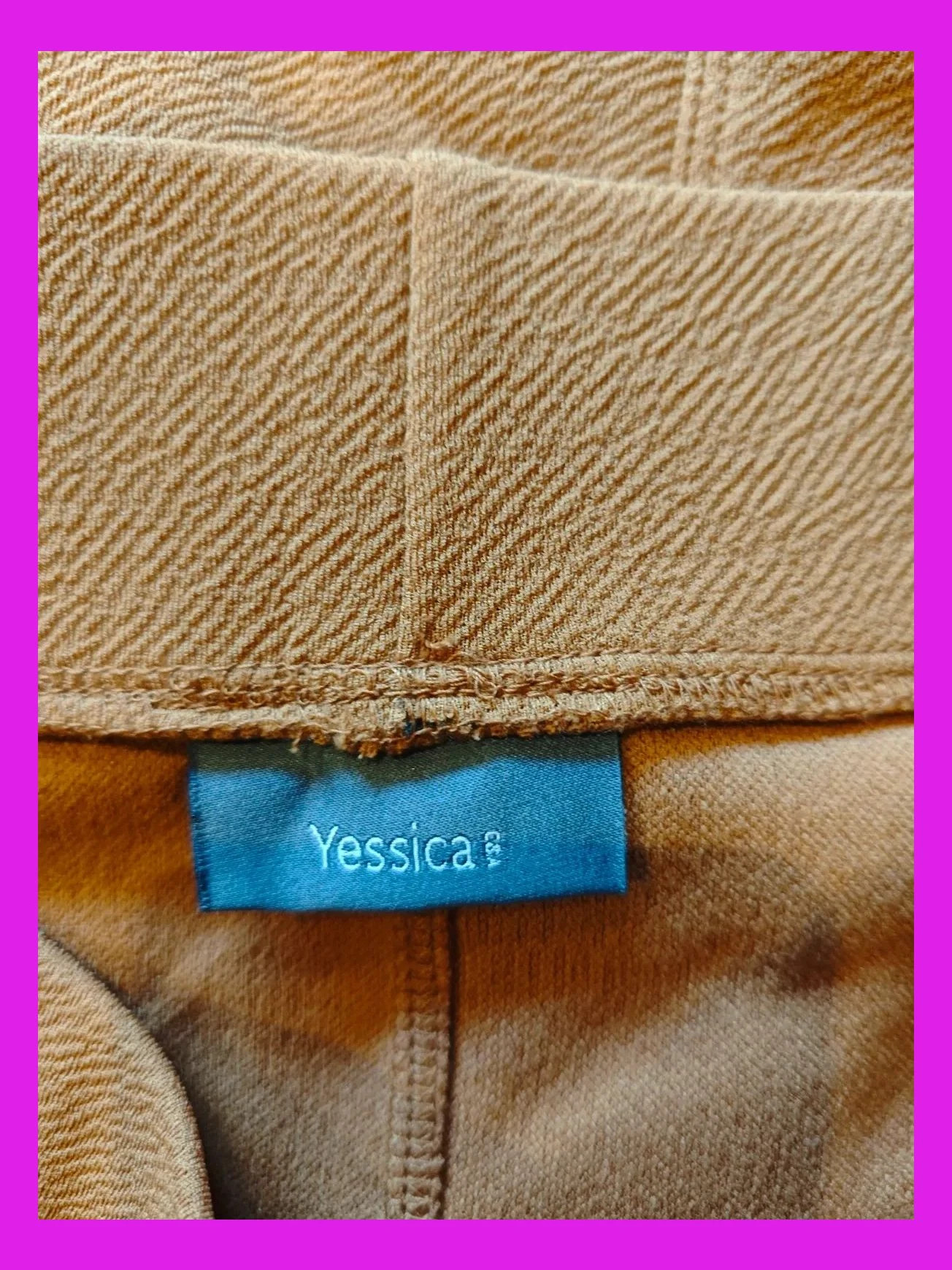🌺Falda de punto fino elástico color mostaza – Yessica – taille XS / 34 / 6 4