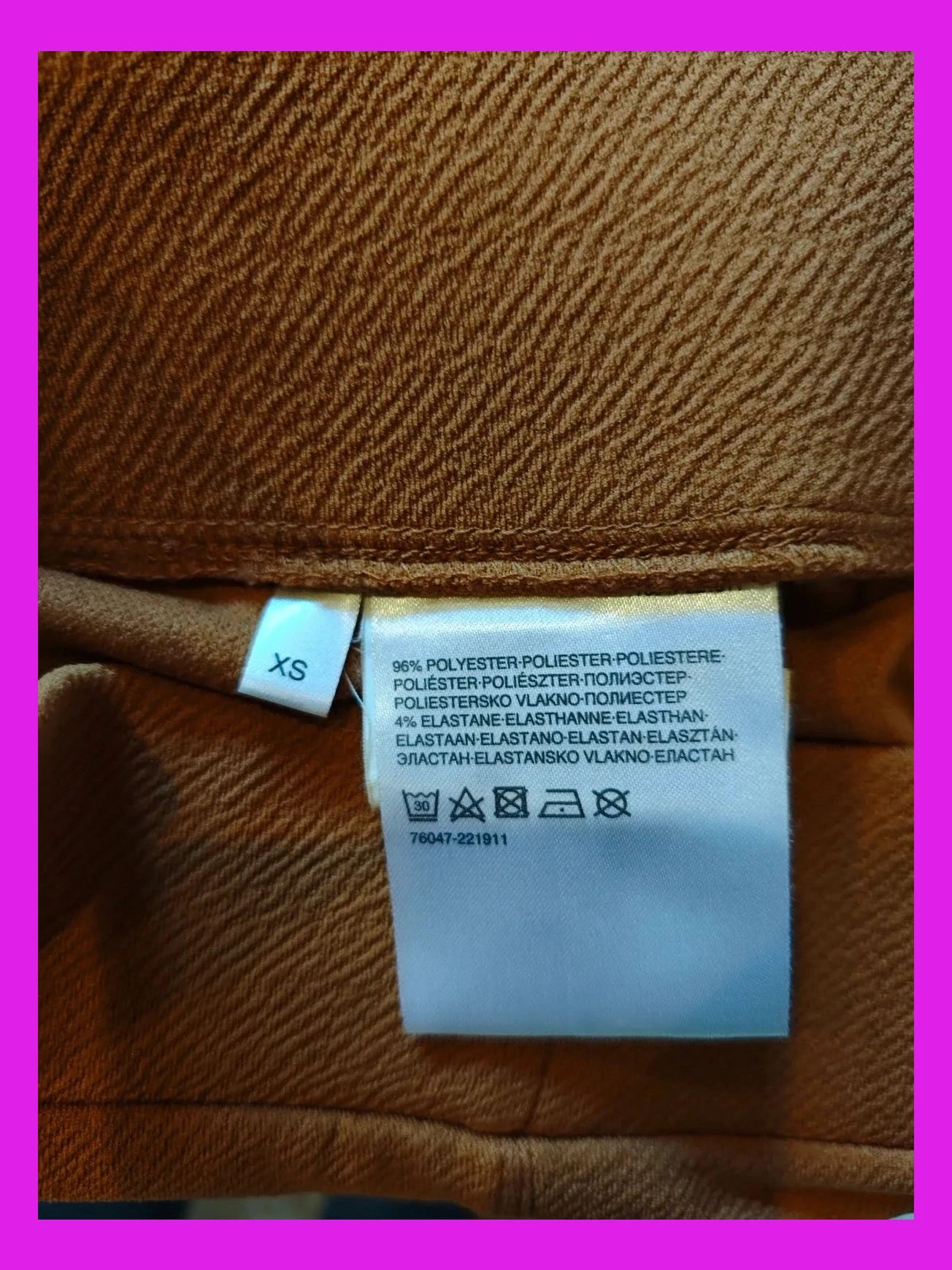 🌺Falda de punto fino elástico color mostaza – Yessica – taille XS / 34 / 6 5