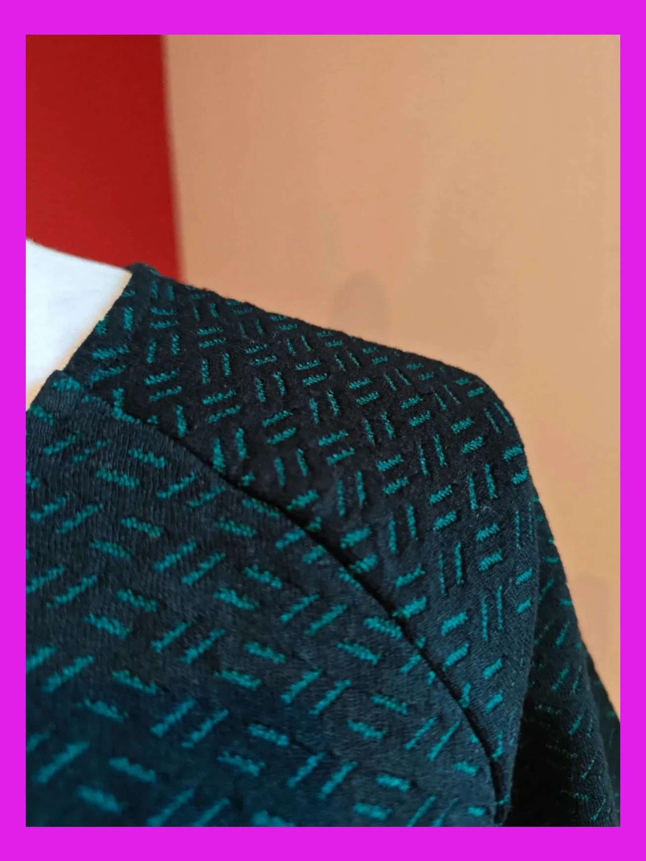 🌺 Elegante conjunto de falda y top negro con pintas verdes, de Trucco – Trucco – taille M / 38 / 10 4