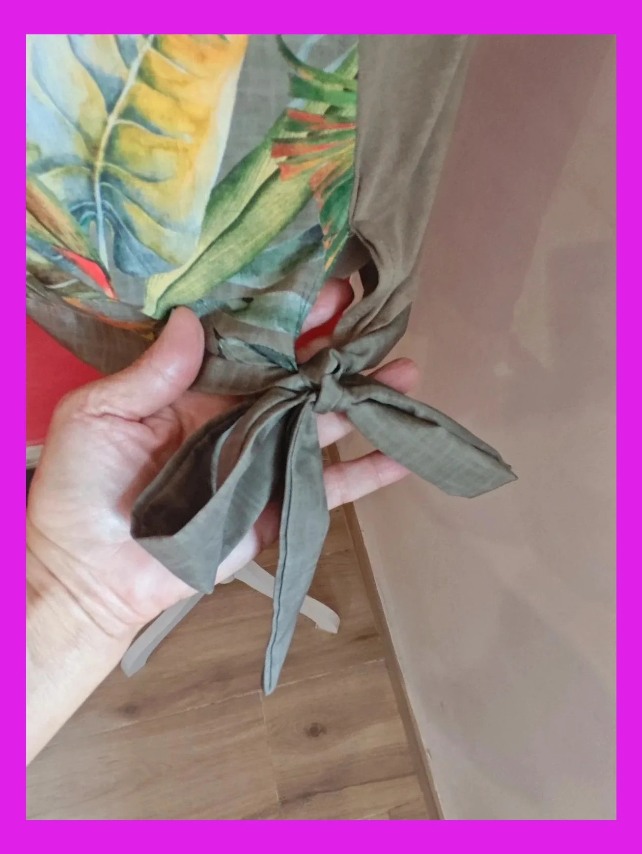 🌺 Camiseta con estampado tropical tonos verdes y naranja delante y liso de punto detrás – Cortefiel – taille XL / 42 / 14 5
