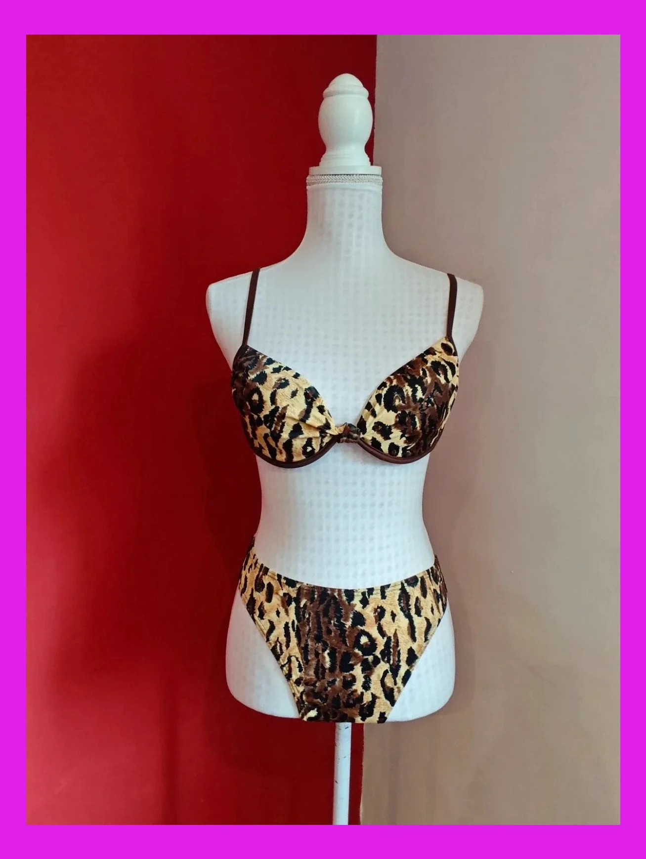 🌺 Precioso bikini estampado animal print – taille M / 38 / 10