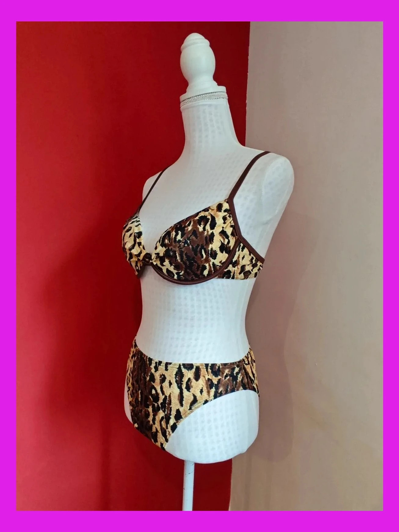 🌺 Precioso bikini estampado animal print – taille M / 38 / 10 2