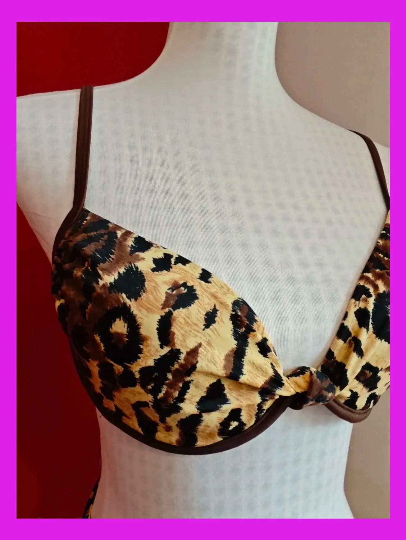 🌺 Precioso bikini estampado animal print – taille M / 38 / 10 3