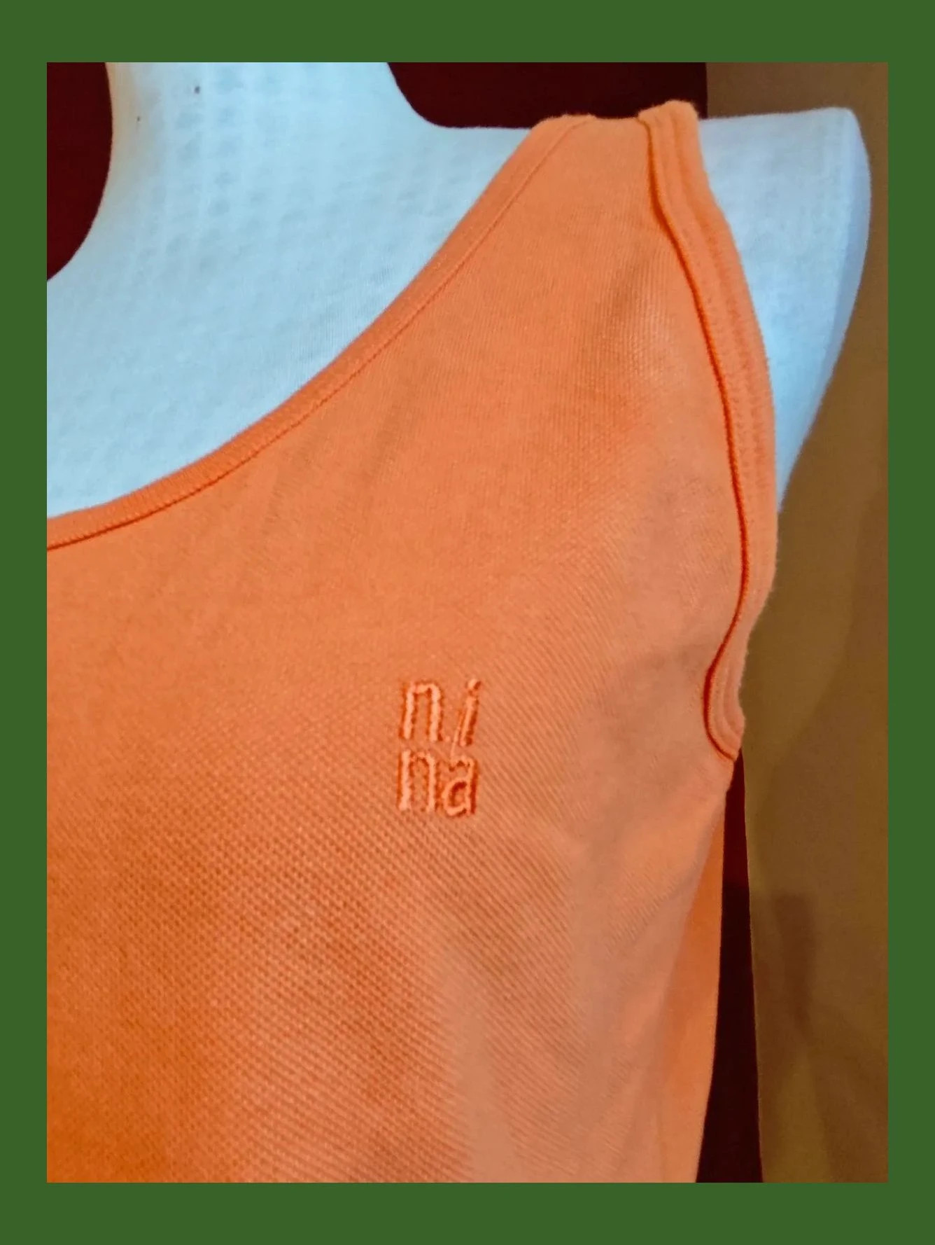 🌺 Vestido de verano naranja tipo camiseta polo – Nina – taille L / 40 / 12 3