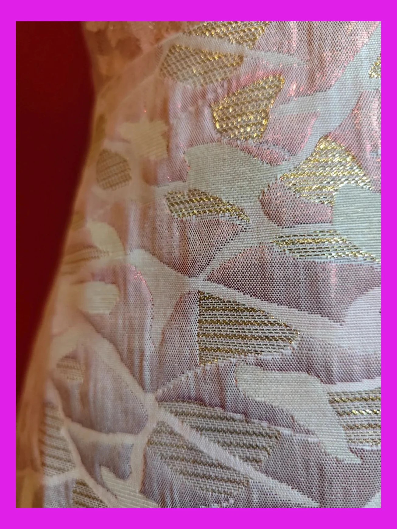 🌺Divina minifalda tonos dorado, rosa y crema, talla S – kokol – taille S / 36 / 8 3