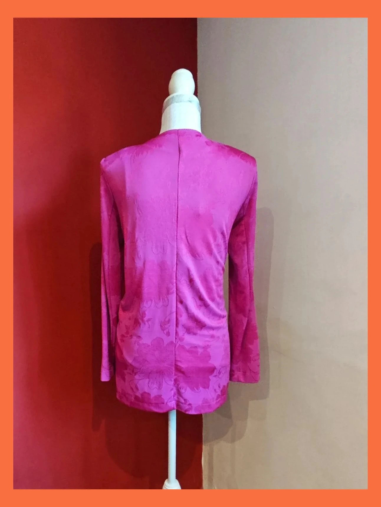 🌺Preciosa blazer fucsia de verano con estampado integrado – Sfera Collection – taille L / 40 / 12 5