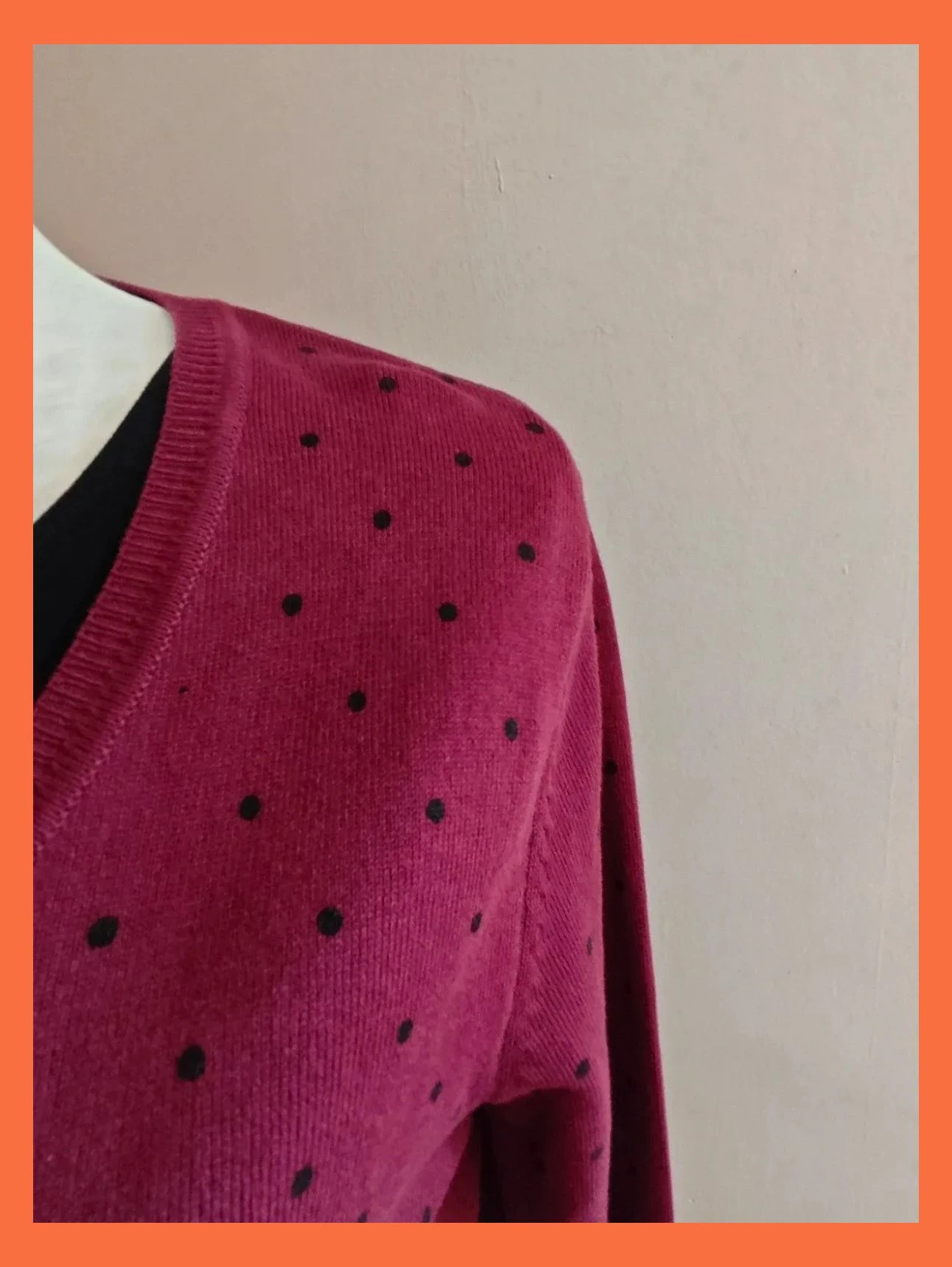 🌺Rebeca morada con puntitos negros – The Basics – taille M / 38 / 10 4
