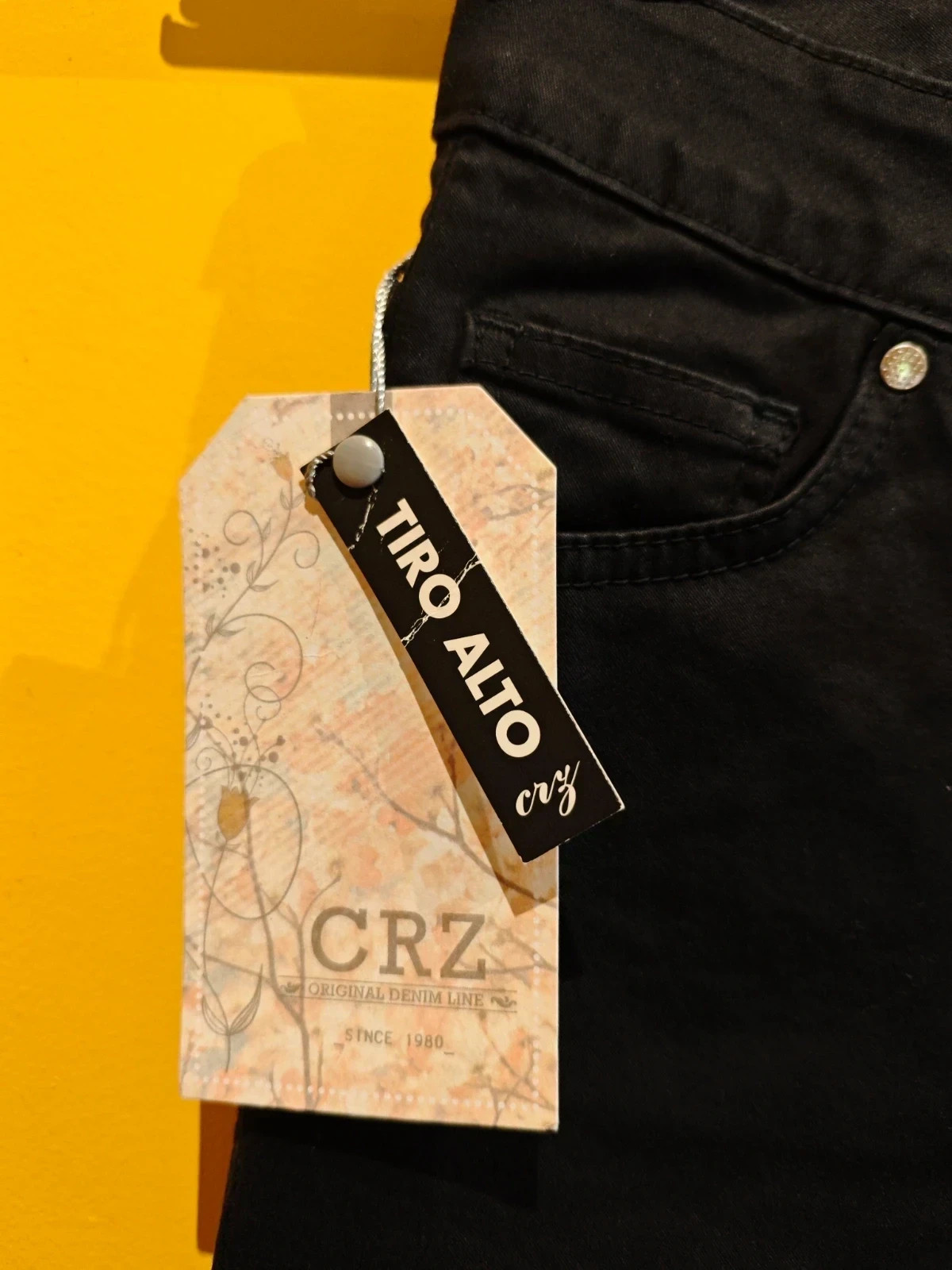 🌺 Cómodo pantalón pitillo negro de algodón y licra, talla 38 – CRZ jeans – taille M / 38 / 10 3
