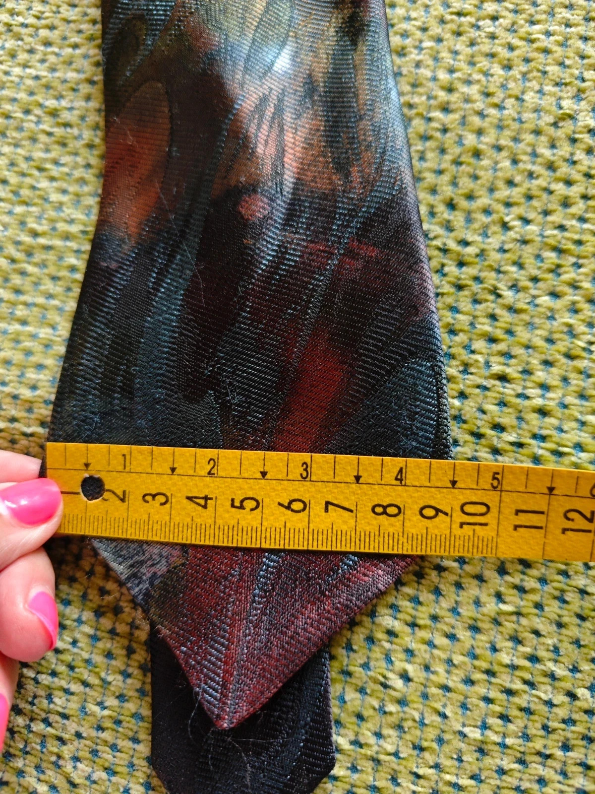 🌺 Elegante corbata tonos satinados verde, azul y dorado – ANDREU1940 5