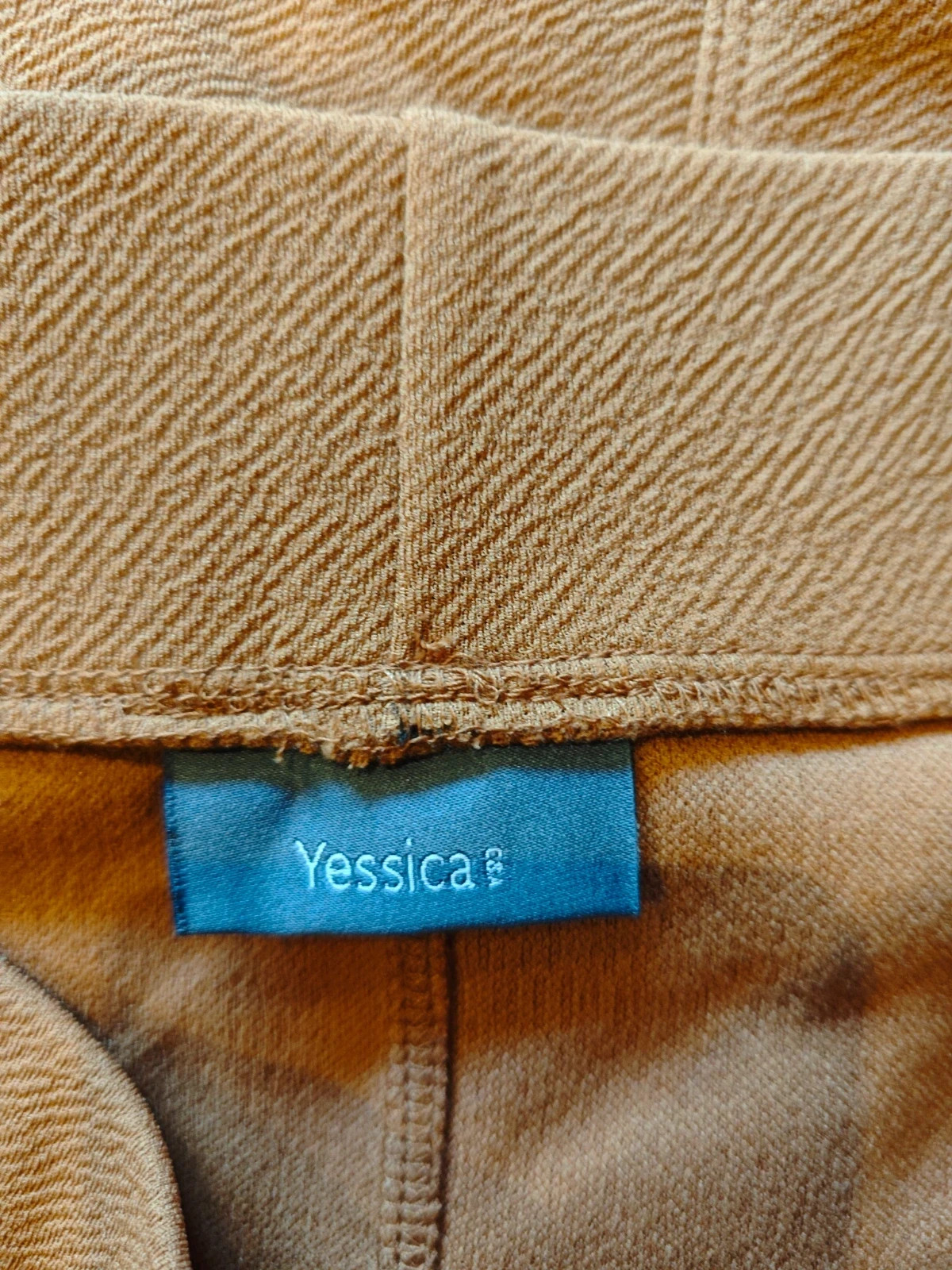 🌺Falda de punto fino elástico color mostaza – Yessica – taille XS / 34 / 6 4