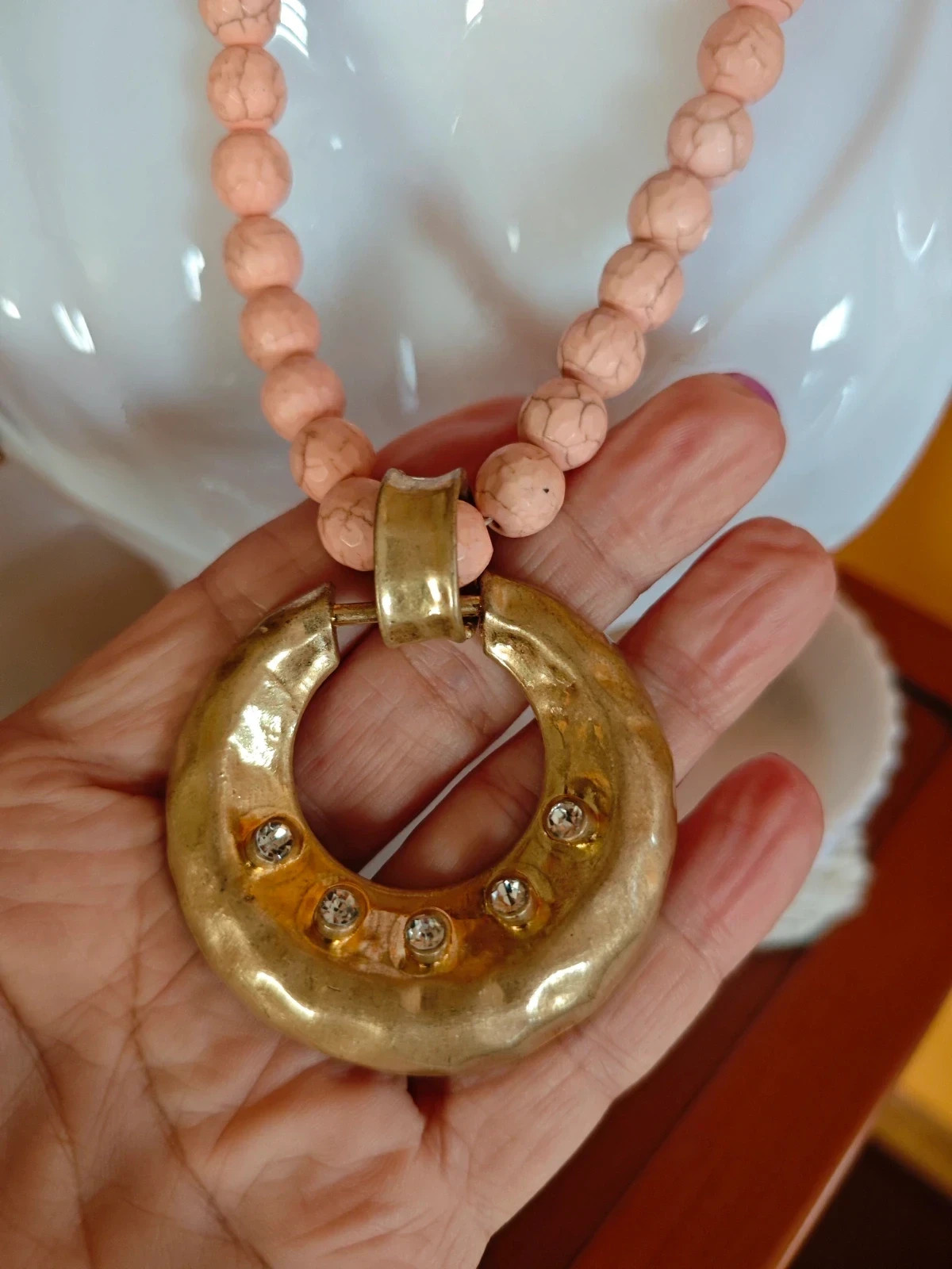 🌺Conjunto de collar con colgante, pulsera y pendientes – Vintage Dressing 3