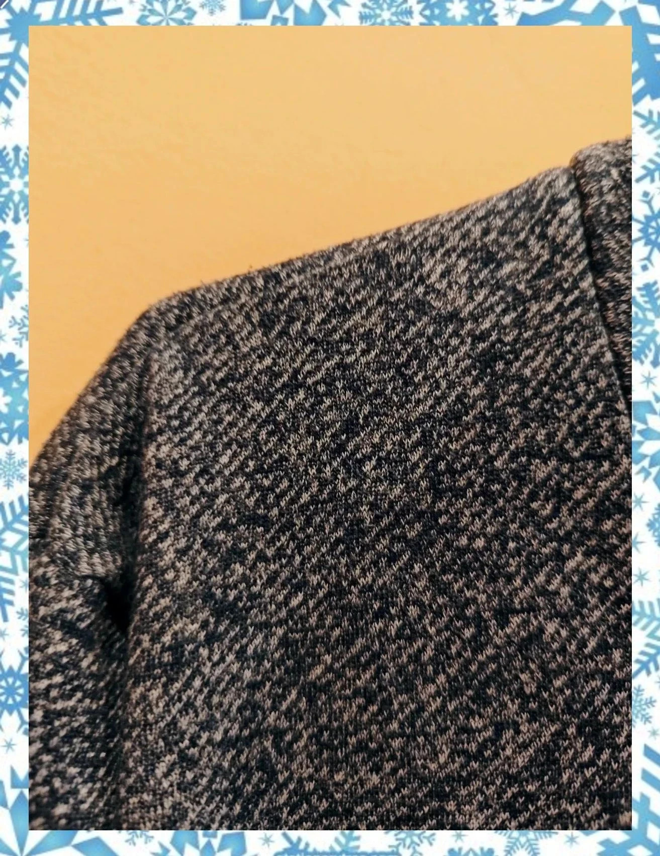 🌺 Sudadera 50% algodón jaspeado azul y blanco con cuello doblado – Divided – taille XXL 4