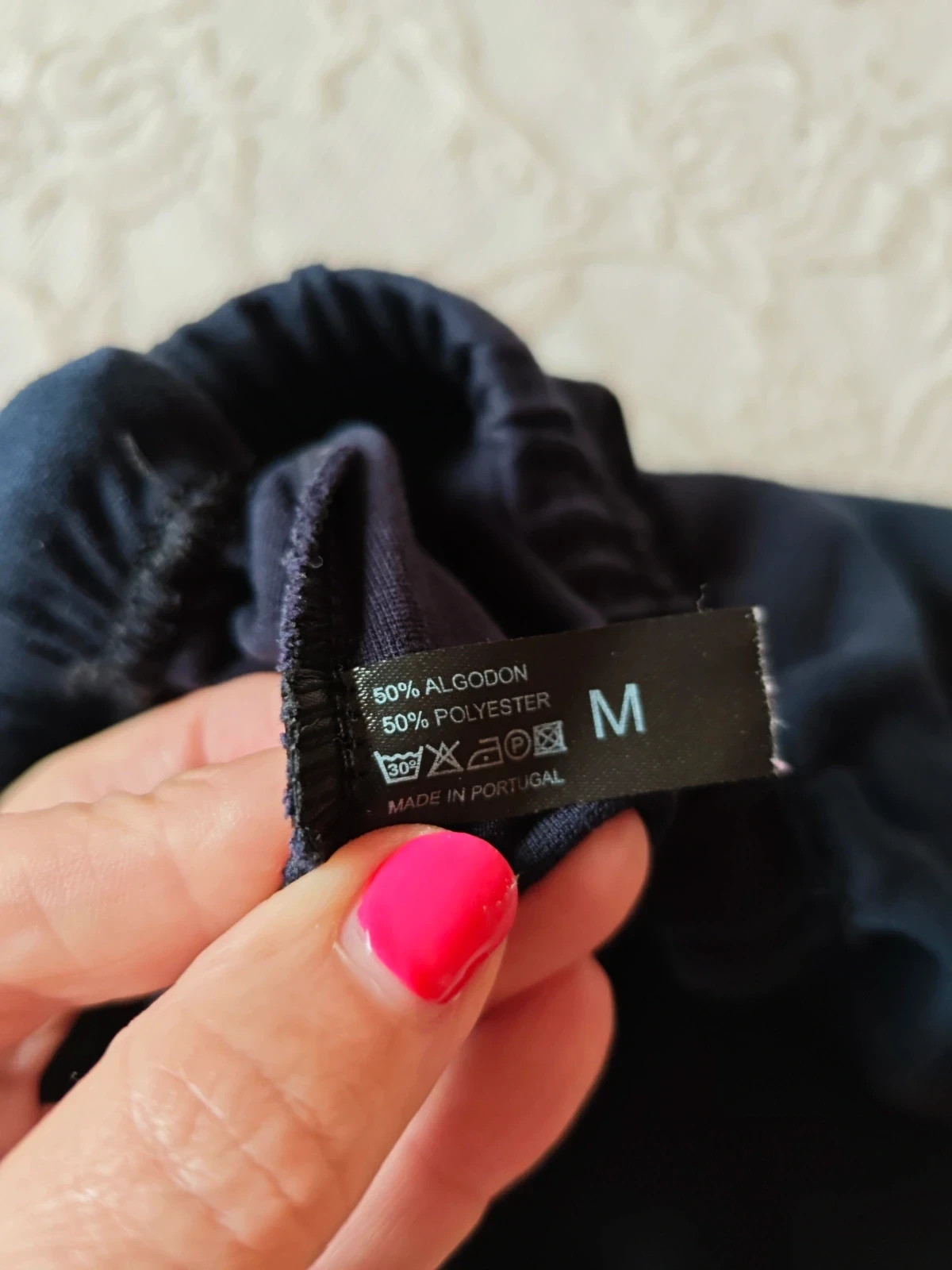🌺 Cómodo leggins azul marino de algodón 50% – taille M / 38 / 10 4
