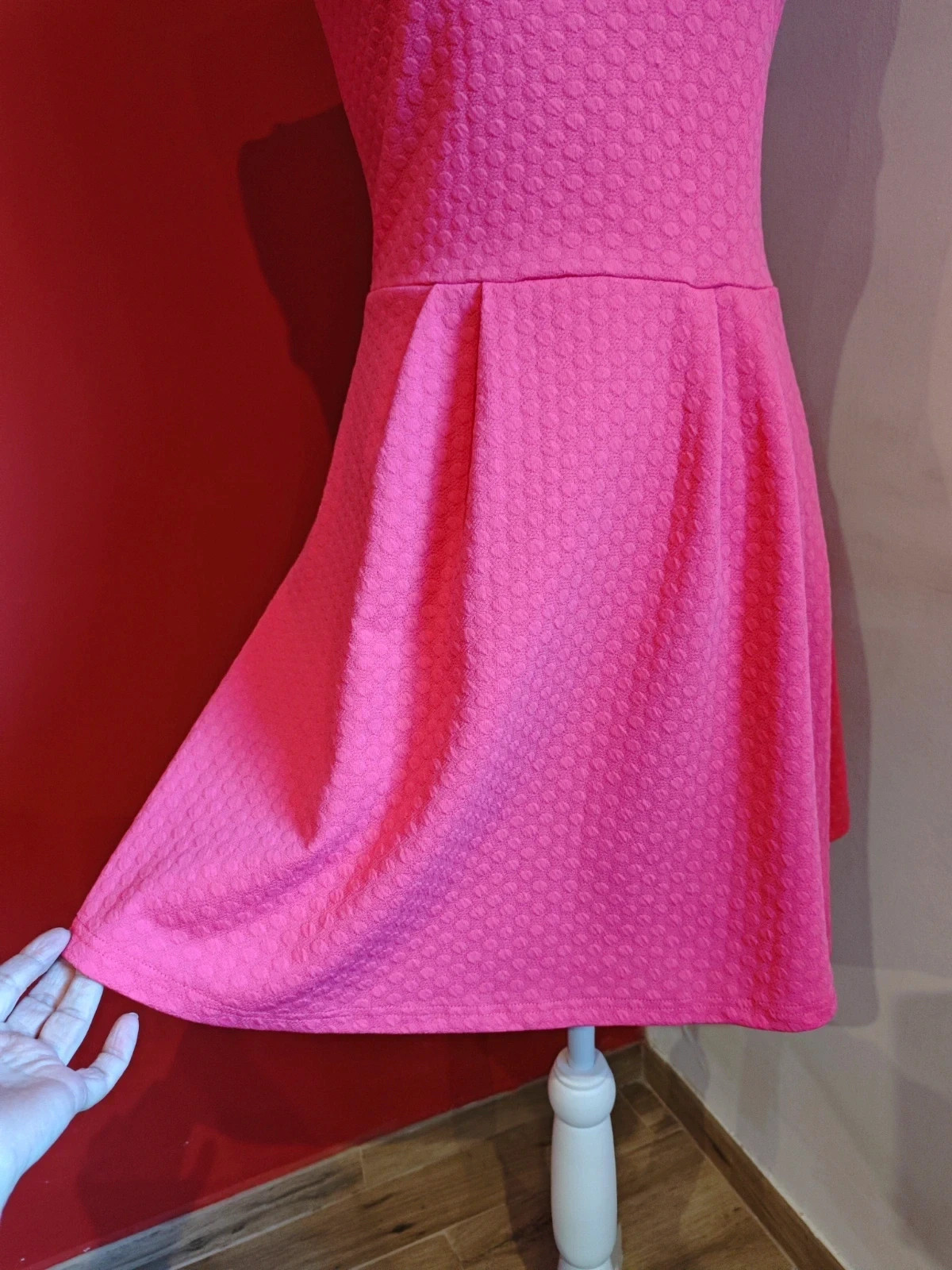 🌺Vestido ideal color fucsia, con vuelo en la falda – YD – taille S / 36 / 8 3