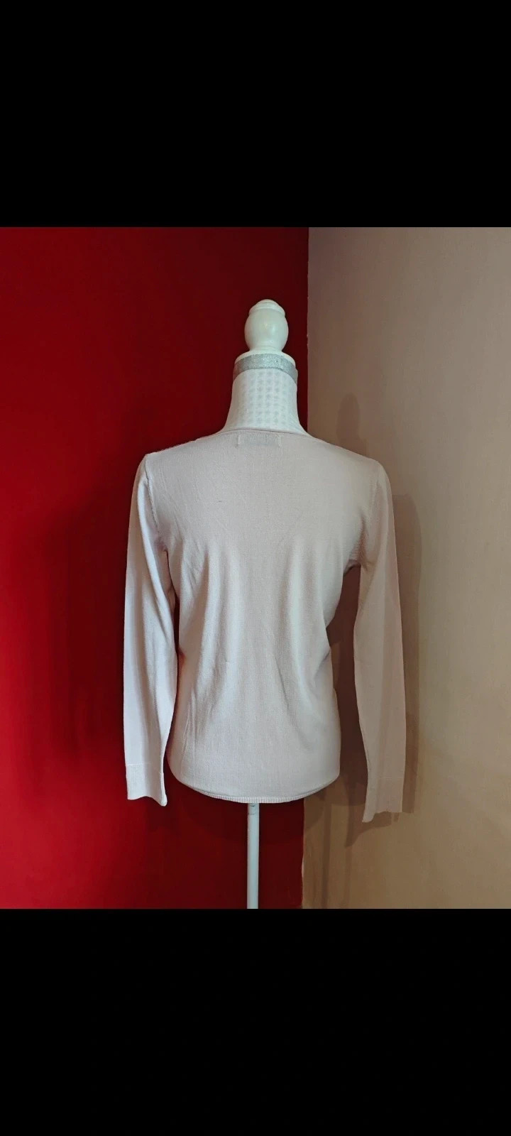 🌺 Bonito Jersey fino rosa con lentejuelas delante, de Mango – Mango – taille L / 40 / 12 5